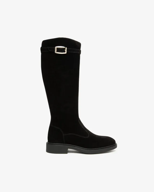 NeroGiardini Bottes Femme Cuir Velours Hiver