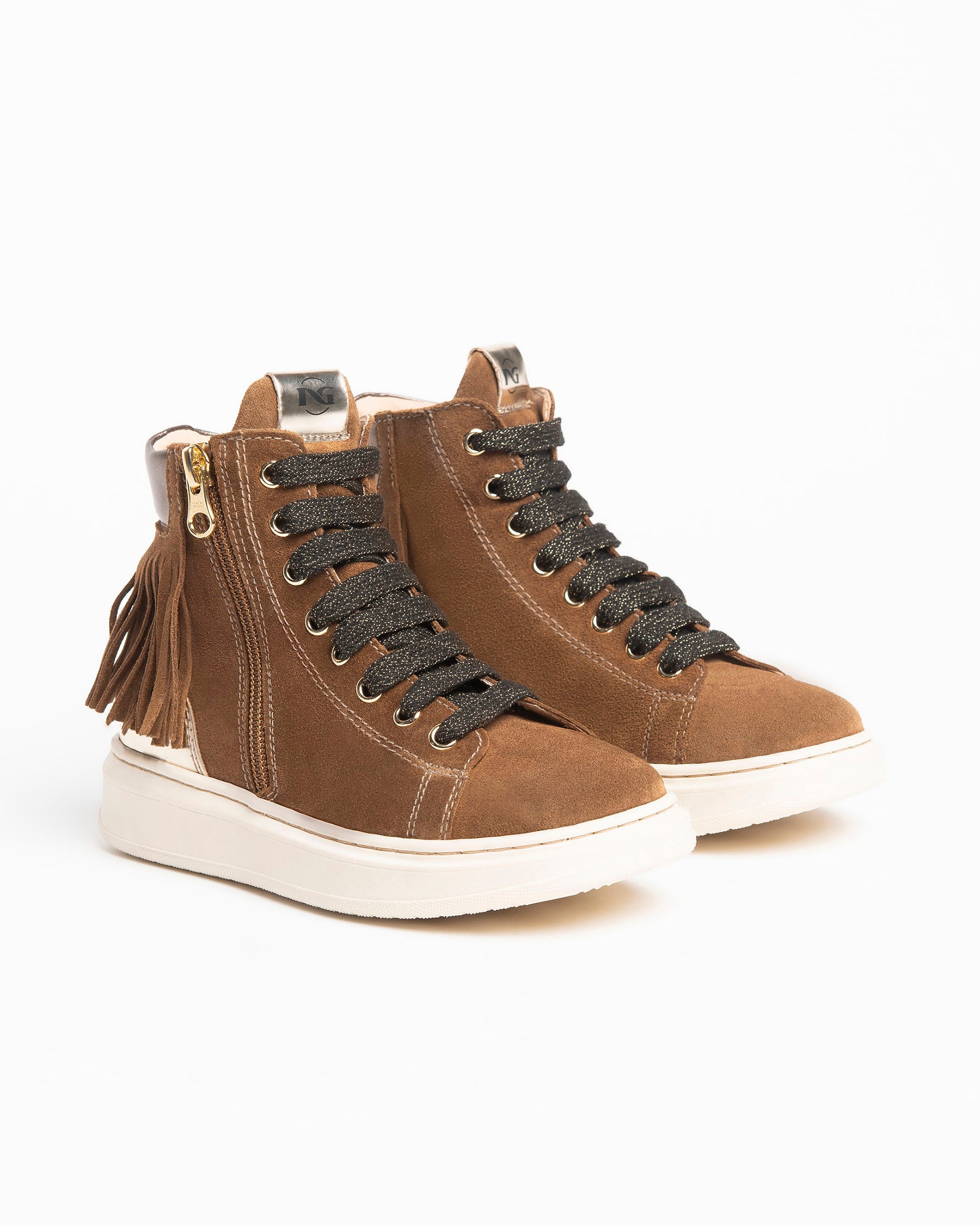 Nerogiardini Sneakers Teens Fille Cuir Pailleté 36