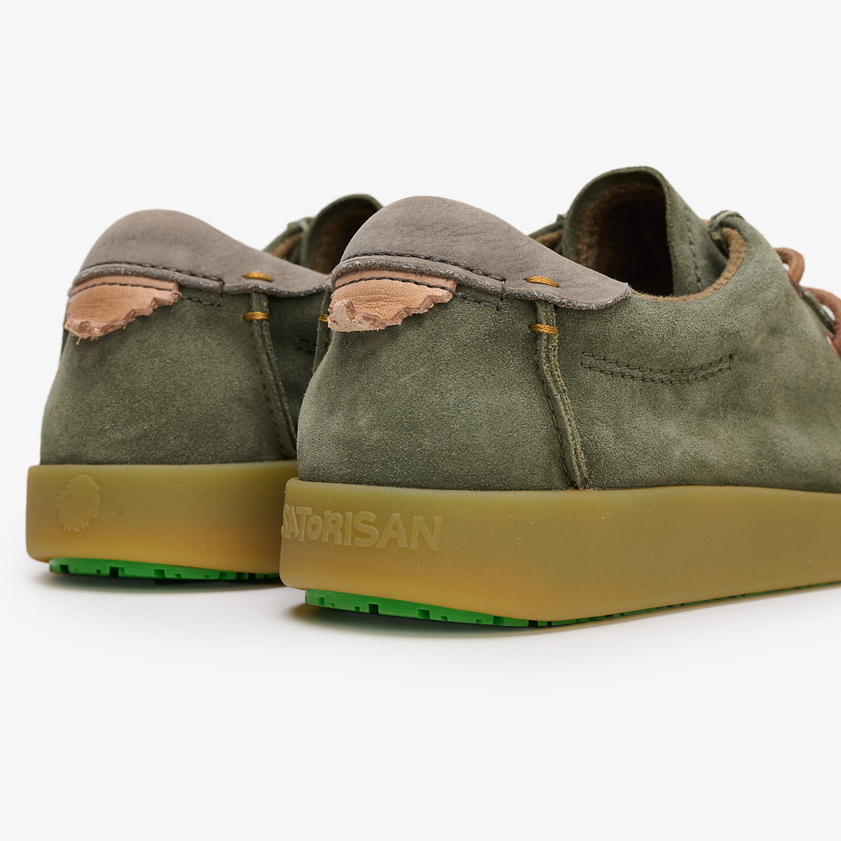 Satorisan Kwahu Winter Suede mocassins Rush Green chaud