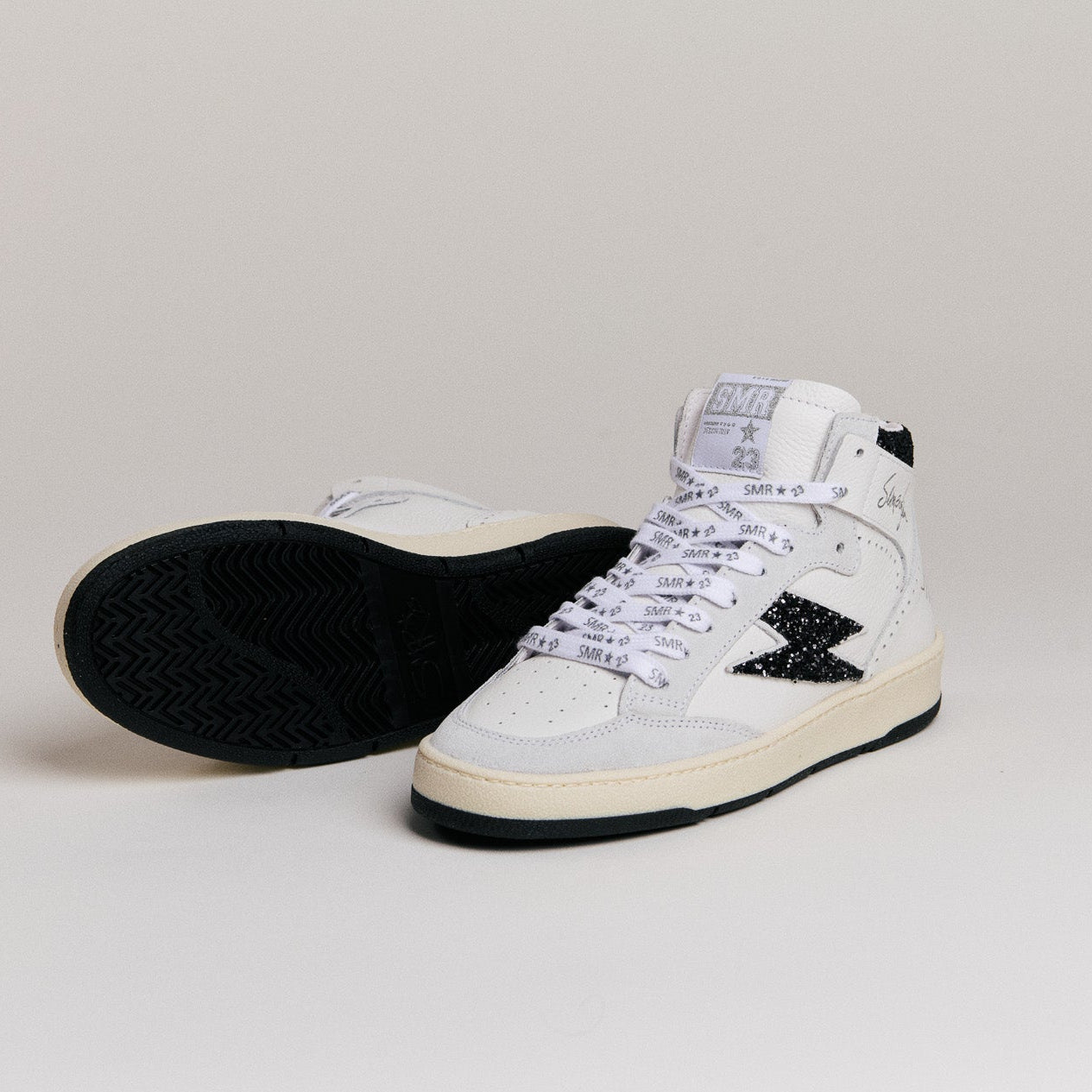 Semerdjian Braga D592 baskets montantes cuir blanc