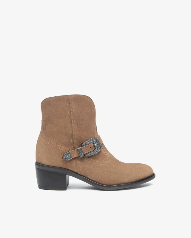 NeroGiardini Bottines femme cuir velours hiver