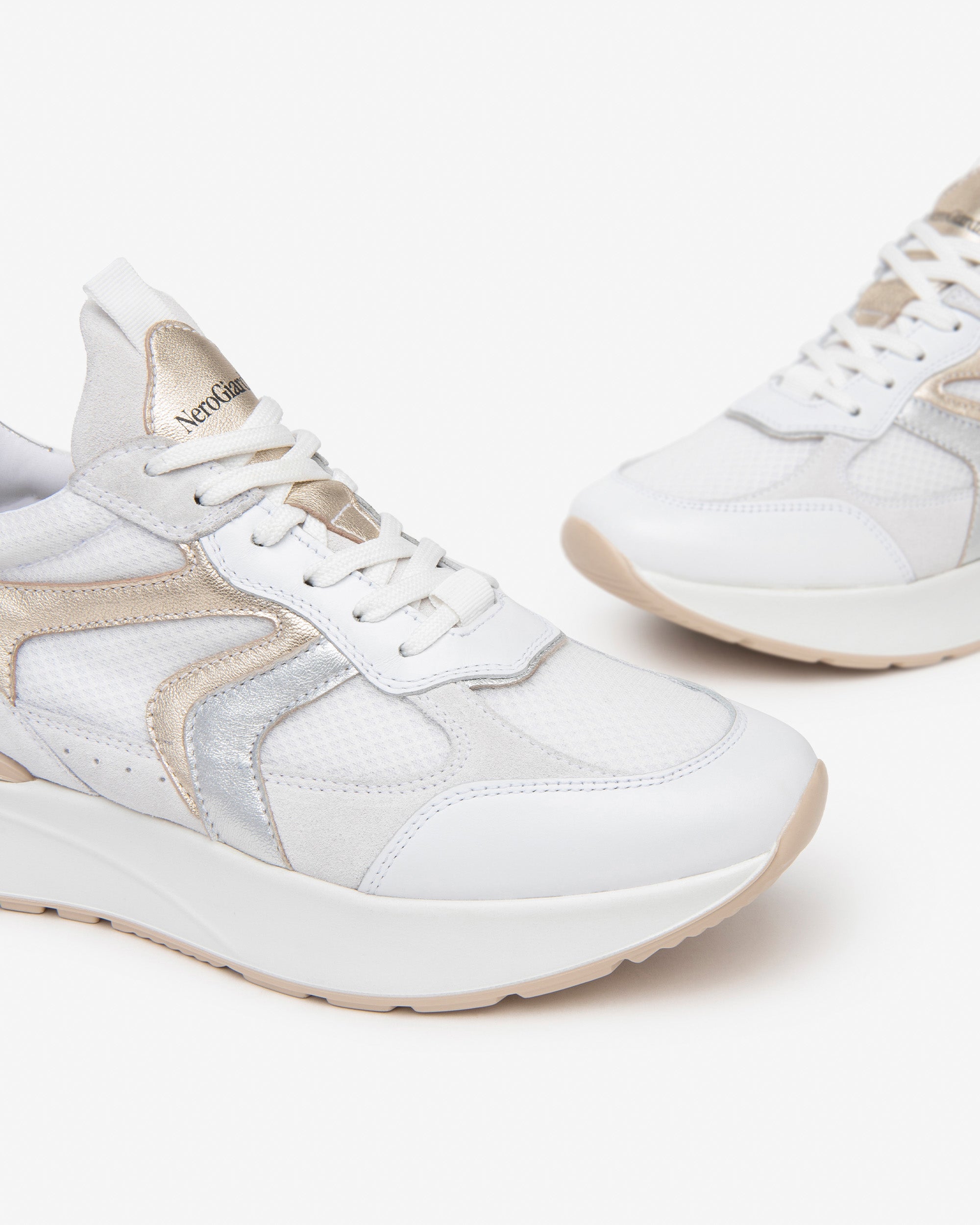 NeroGiardini Sneakers Femme Cuir Daim Toile 38 Été