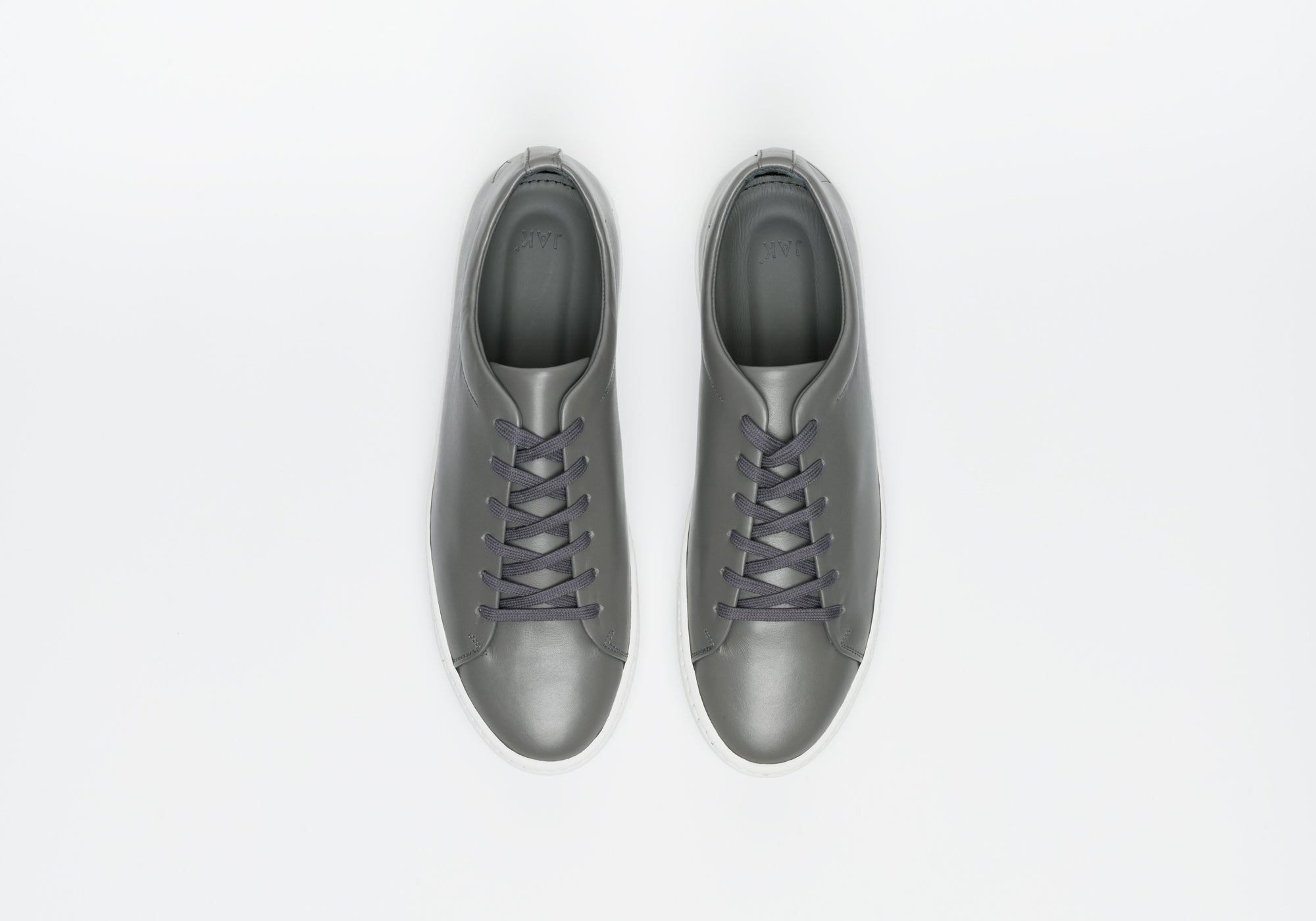 JAK Royal sneakers cuir gris plein grain