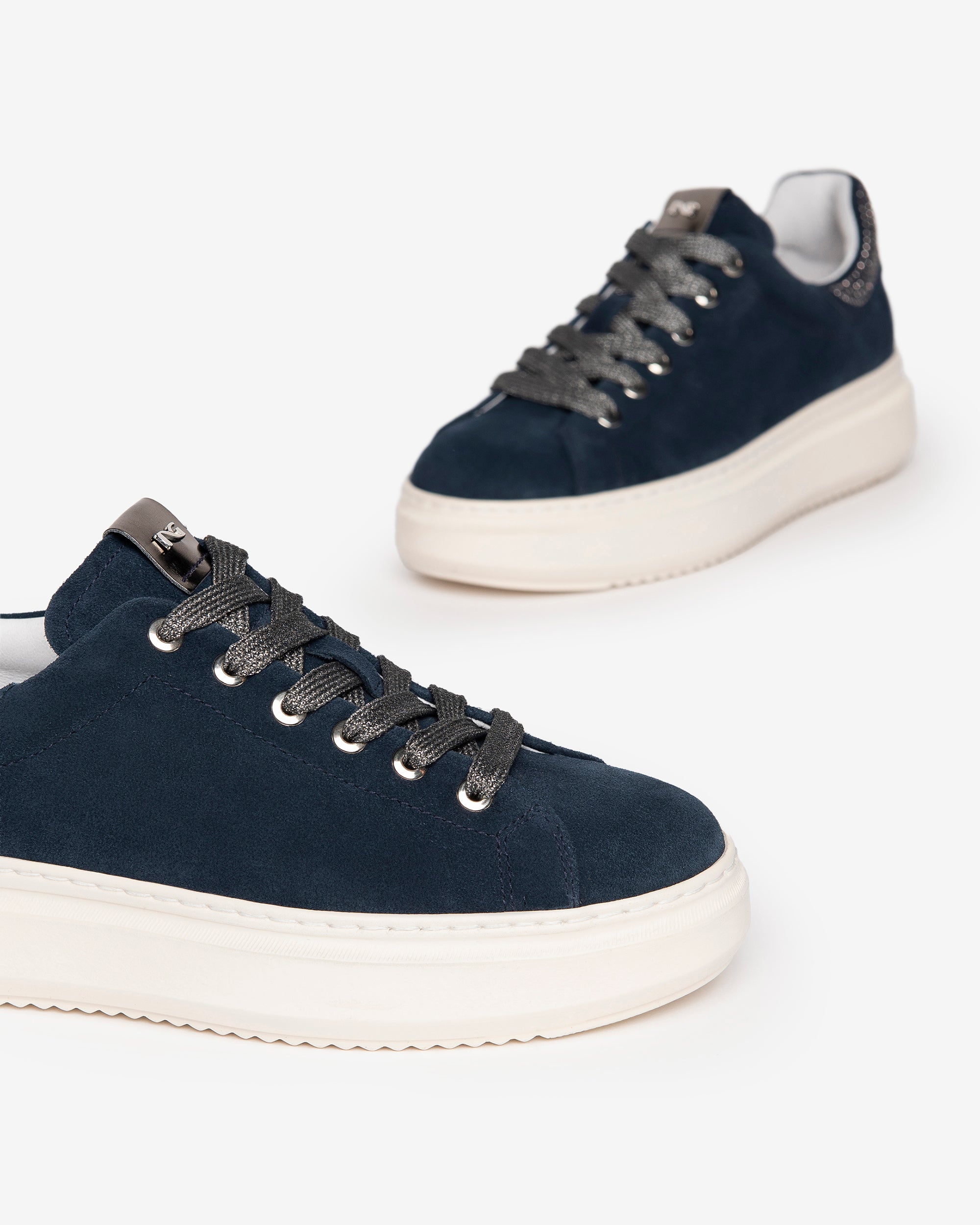 NeroGiardini Sneakers Femme Velours Baskets Confort