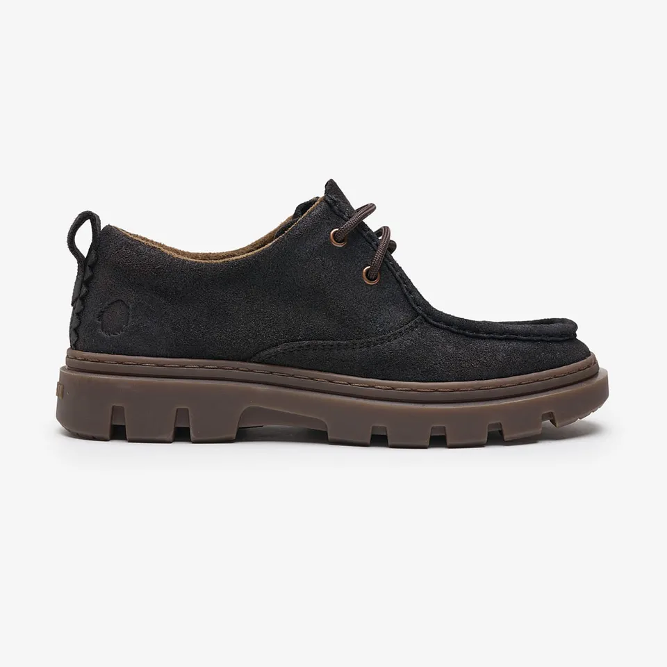 Satorisan Unalome Wallaby mocassins cuir gris lavagna