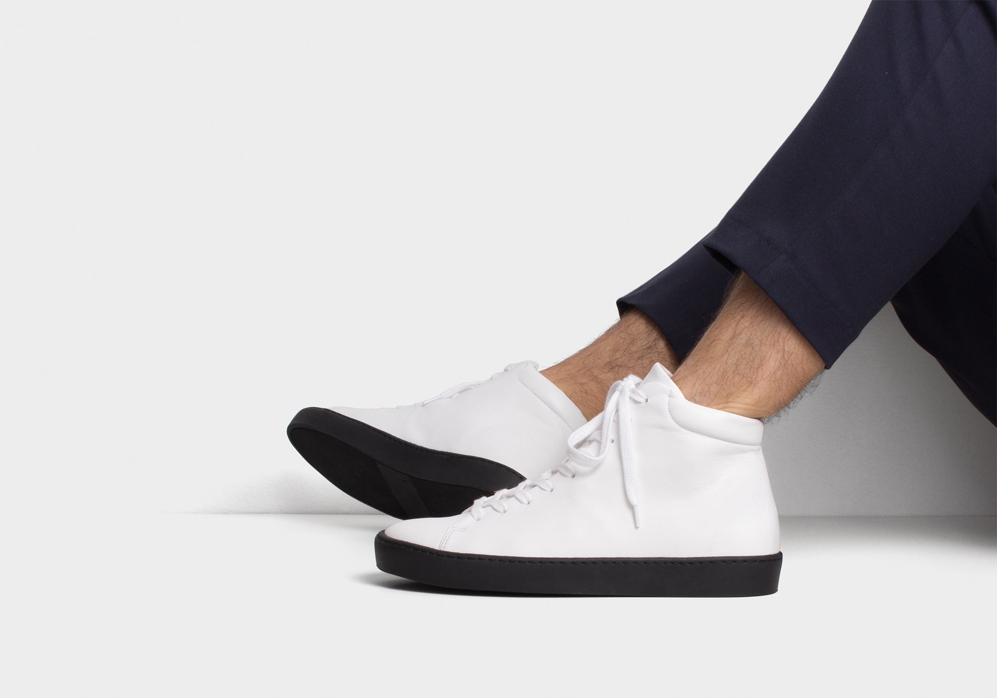 JAK Royal Hi WOB sneakers cuir pleine fleur
