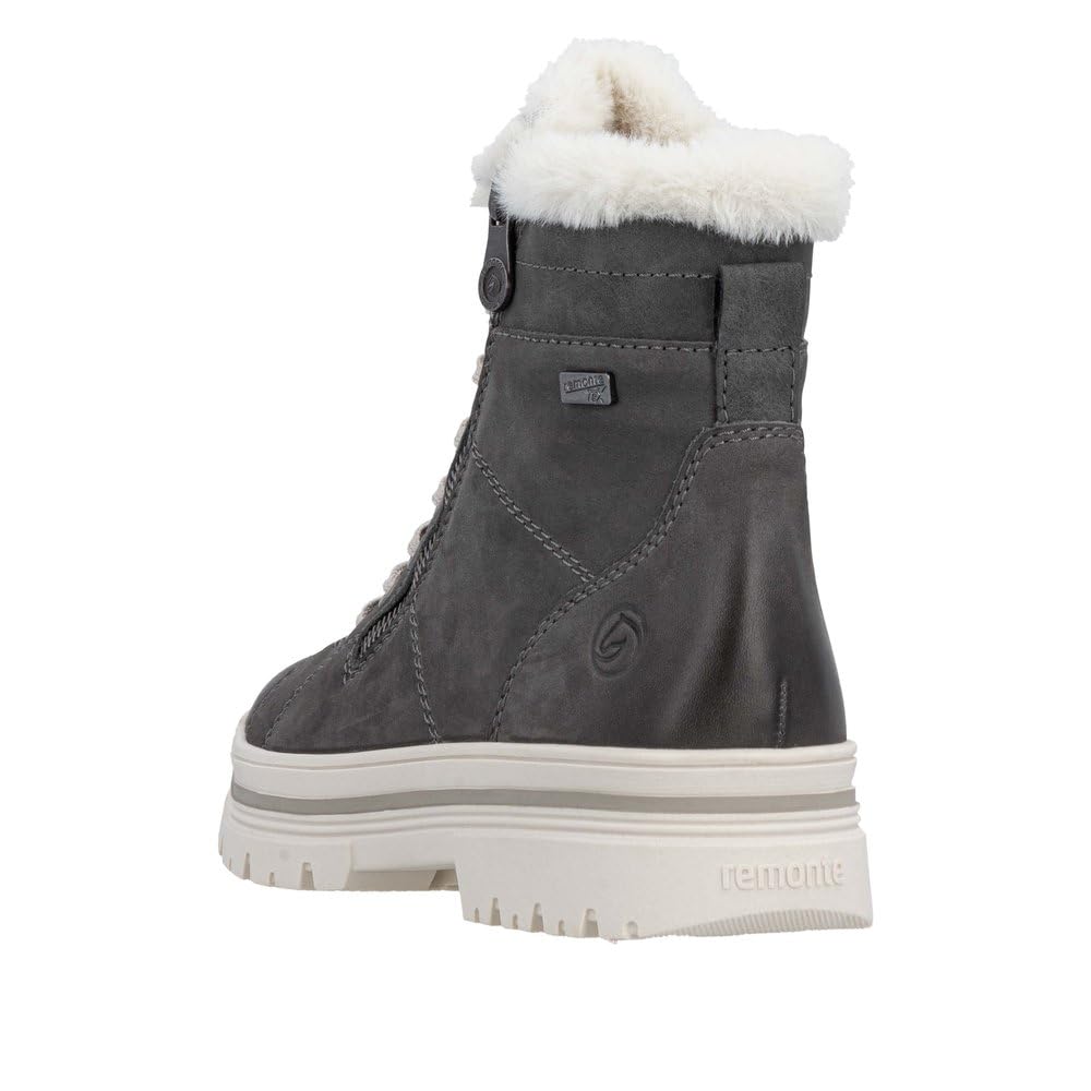 Remonte D2U73 bottes lacets gris 39 EU confort
