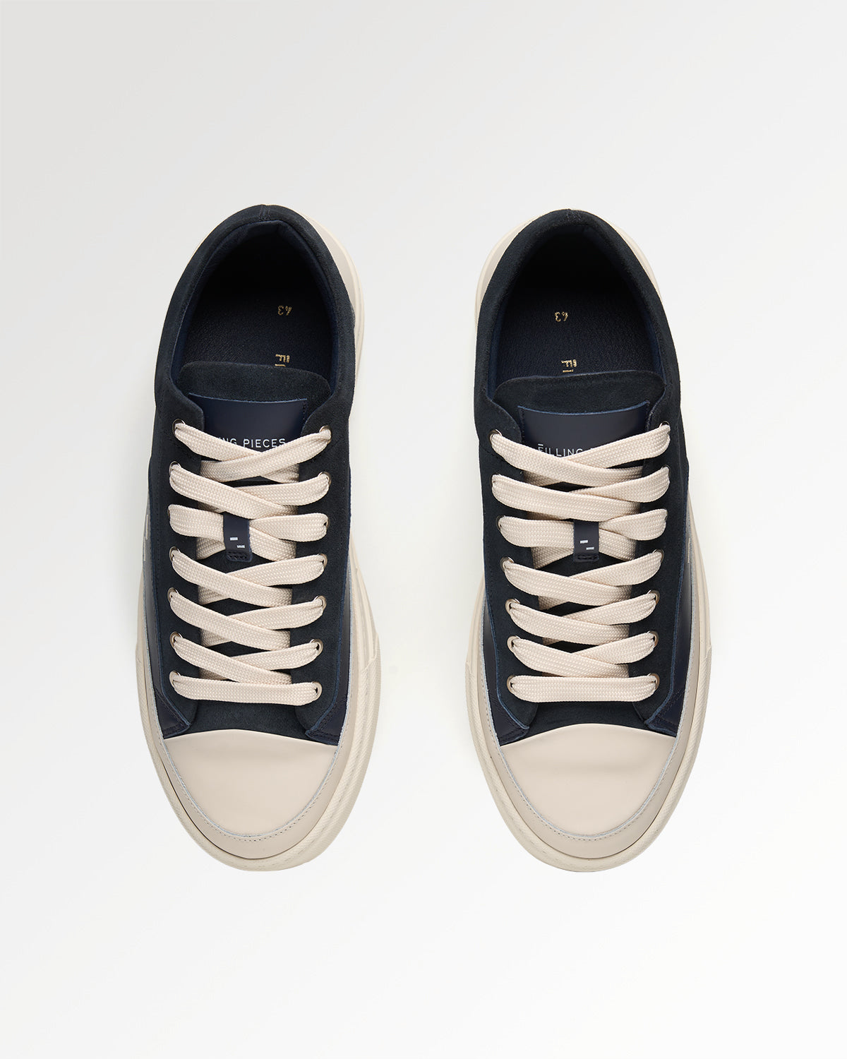 Filling Pieces Riviera Suede baskets bleu marine suède