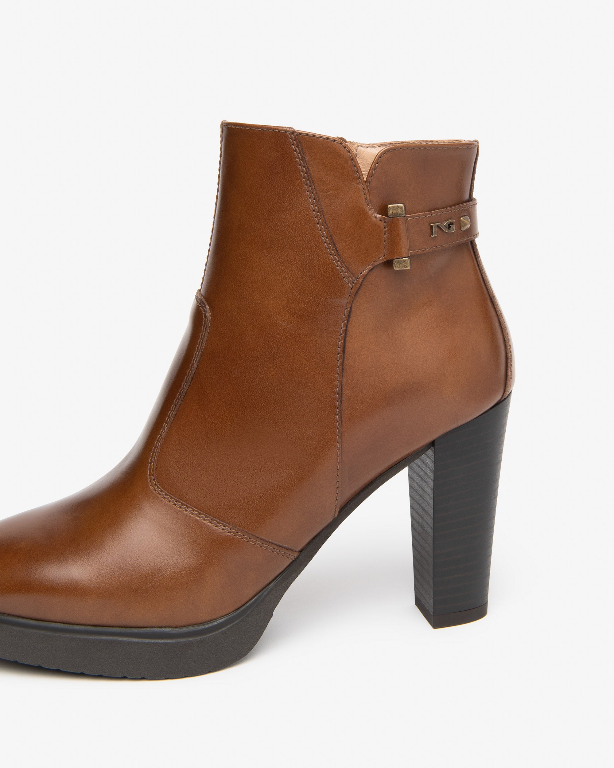 NeroGiardini Bottines boots cuir femme talon 95 mm