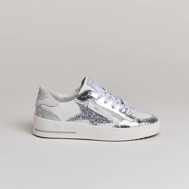 SMR Semerdjian Ale D609 baskets cuir blanc argent