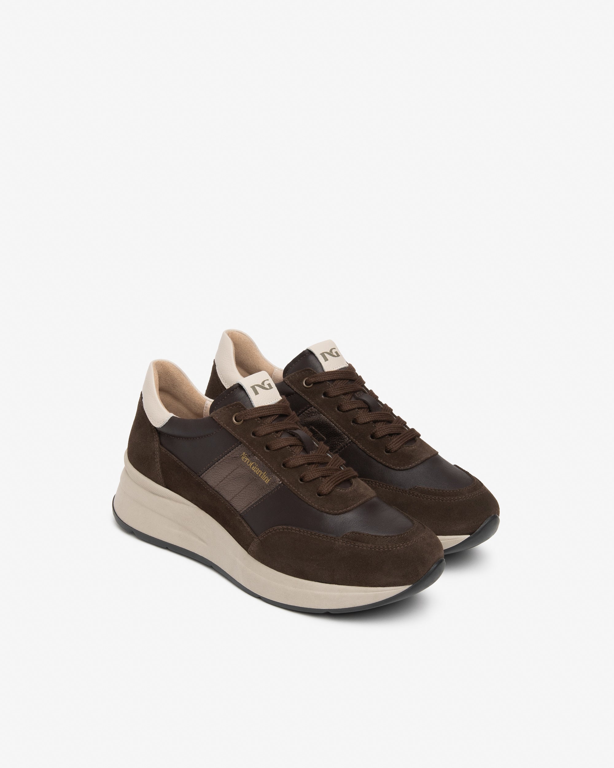 NeroGiardini Sneakers Femme Cuir Daim Plateforme 35-41