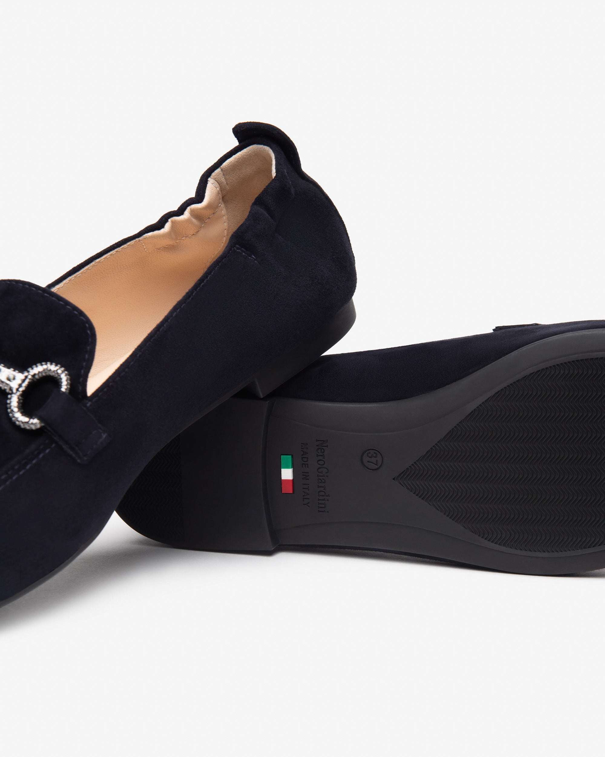 NeroGiardini Mocassins Femme en Cuir Velours Confort