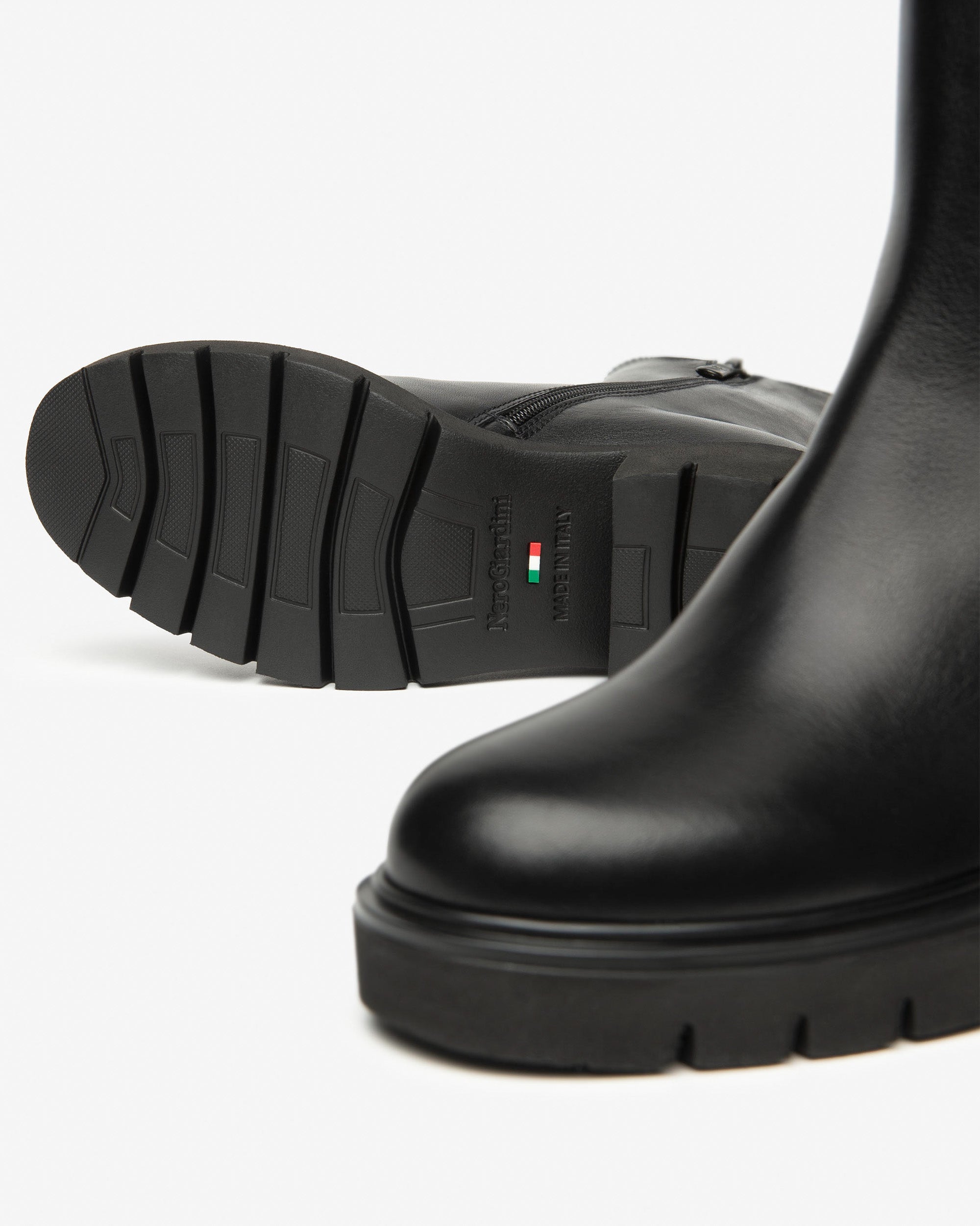 NeroGiardini Chelsea bottines femme cuir hiver