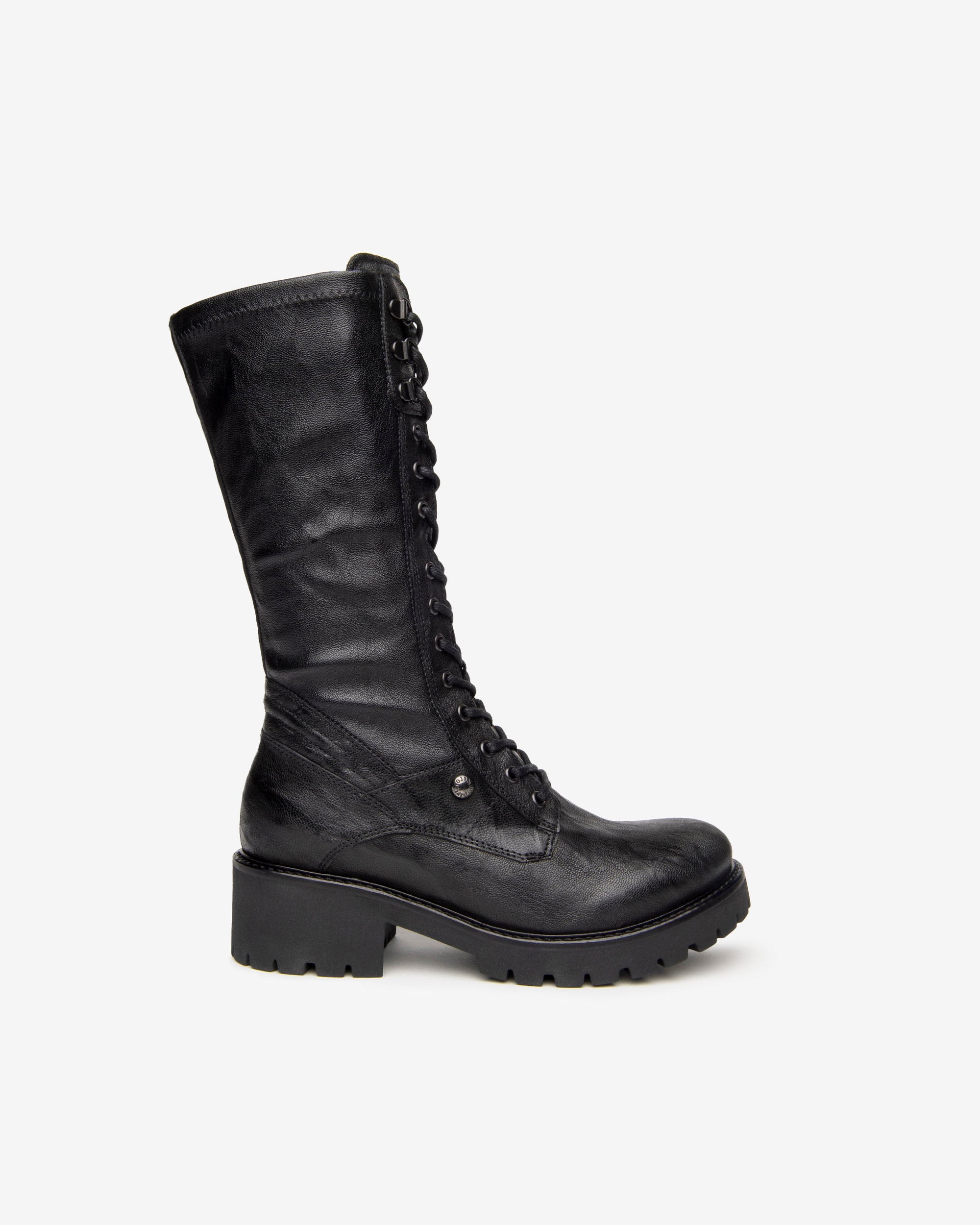 NeroGiardini Bottes Cuir Femme Lacets Hiver