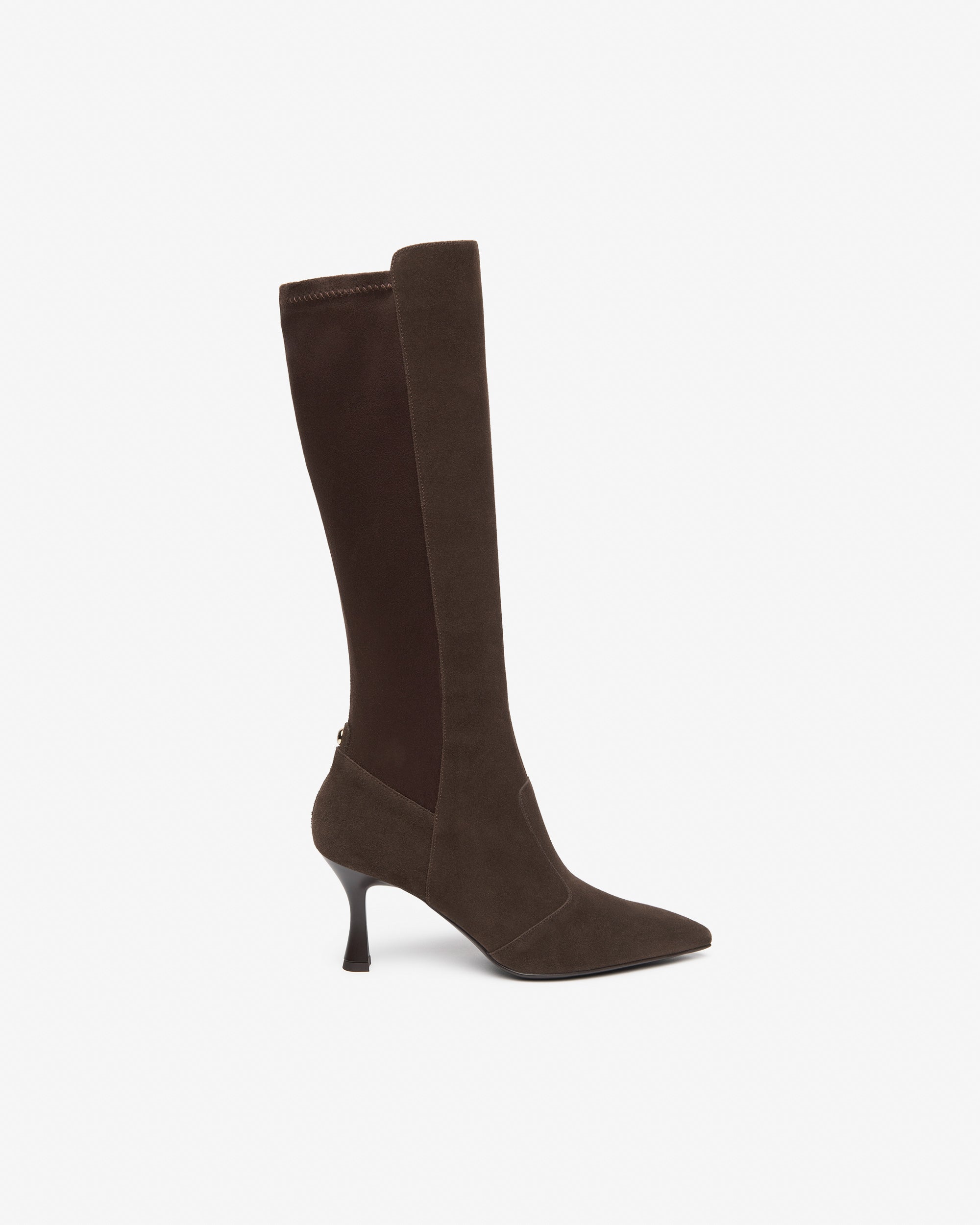 NeroGiardini Bottes Femme Cuir Velours Talon 75 mm
