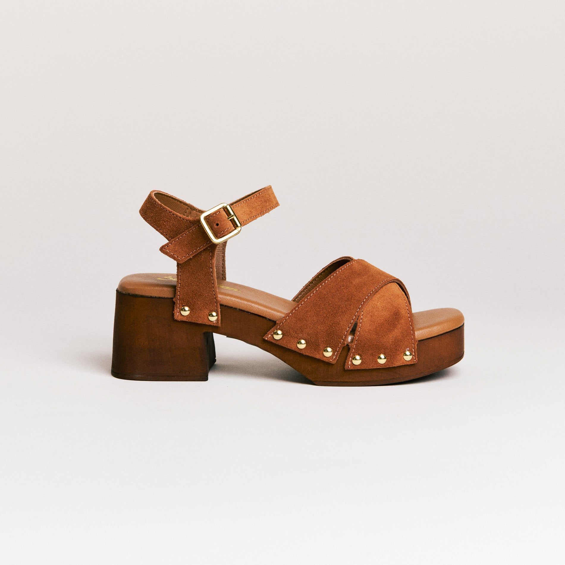 Semerdjian Micol Crosta Cognac sandales cuir talon 5,5 cm