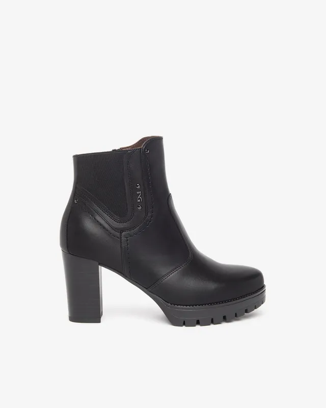 NeroGiardini Bottines Femme en Cuir Hiver Ville