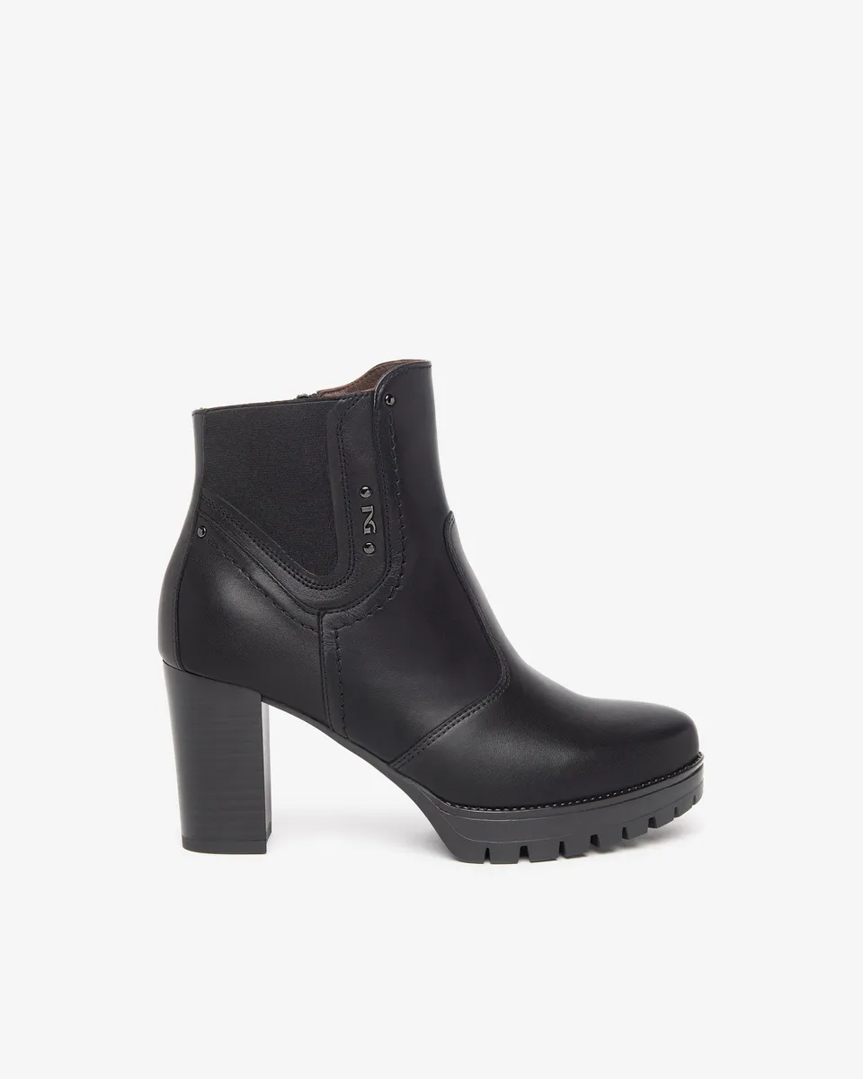 NeroGiardini Bottines Femme en Cuir Hiver Ville