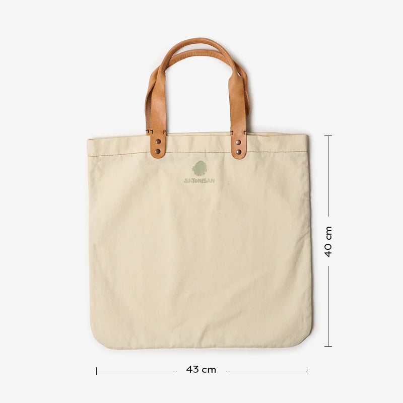 Satorisan Tote Bag Carolina Gaia sac Pampas White