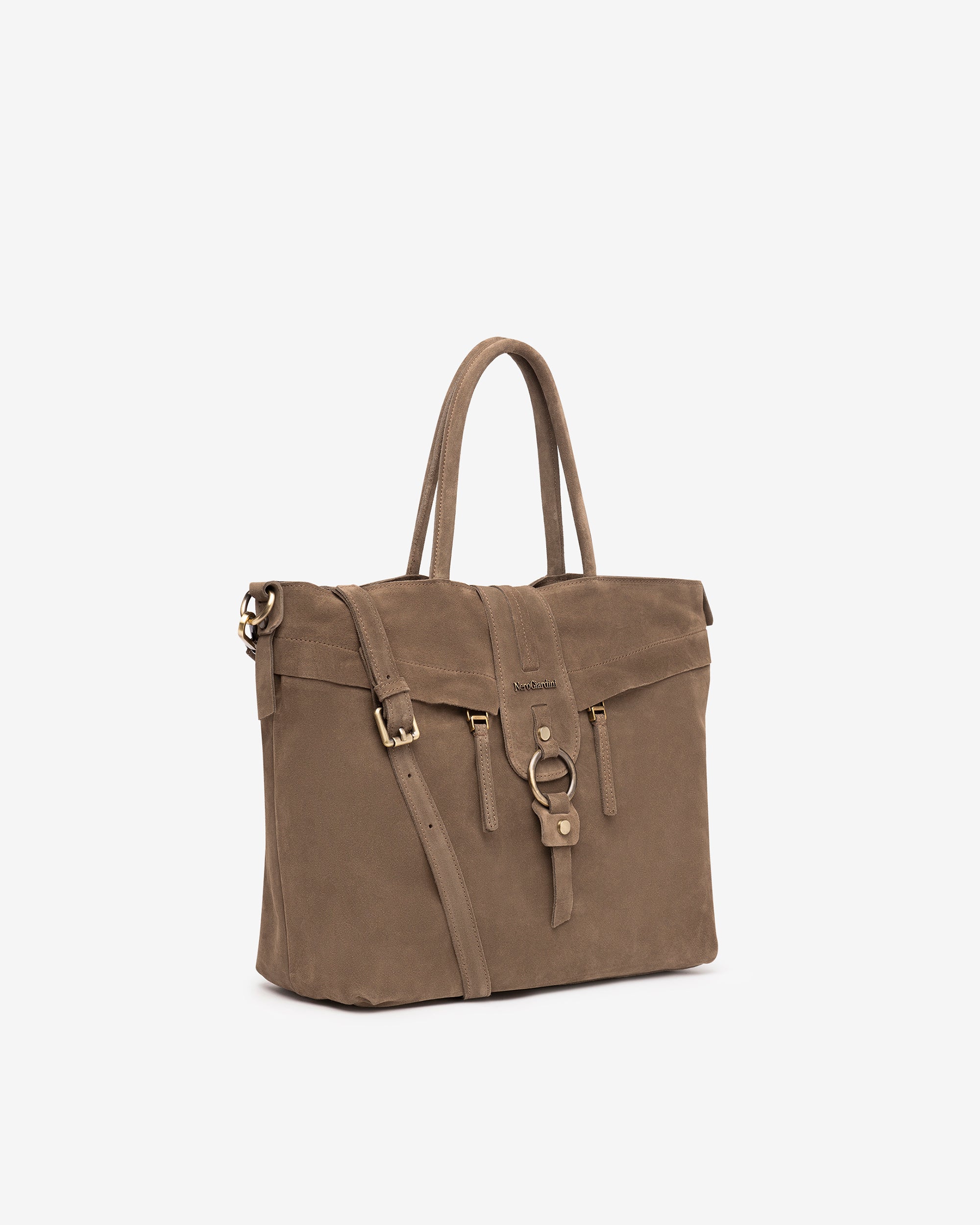 NeroGiardini Sacs Cabas Femme en Cuir Velours PZ Italie