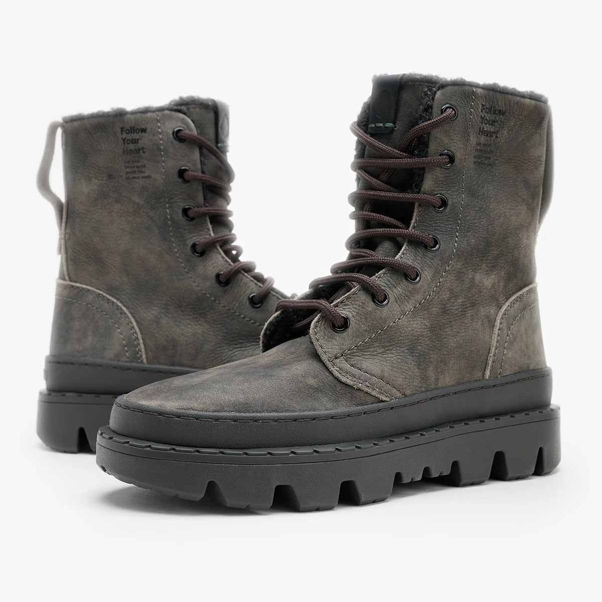 Satorisan Unalome Laces boots laine Khakies Black 36-41