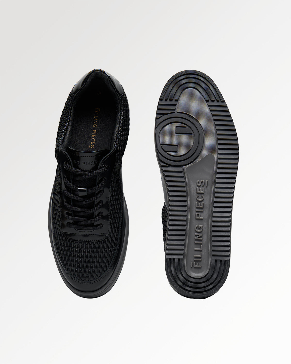 Filling Pieces Mondo Reed Black sneaker noir cuir 42