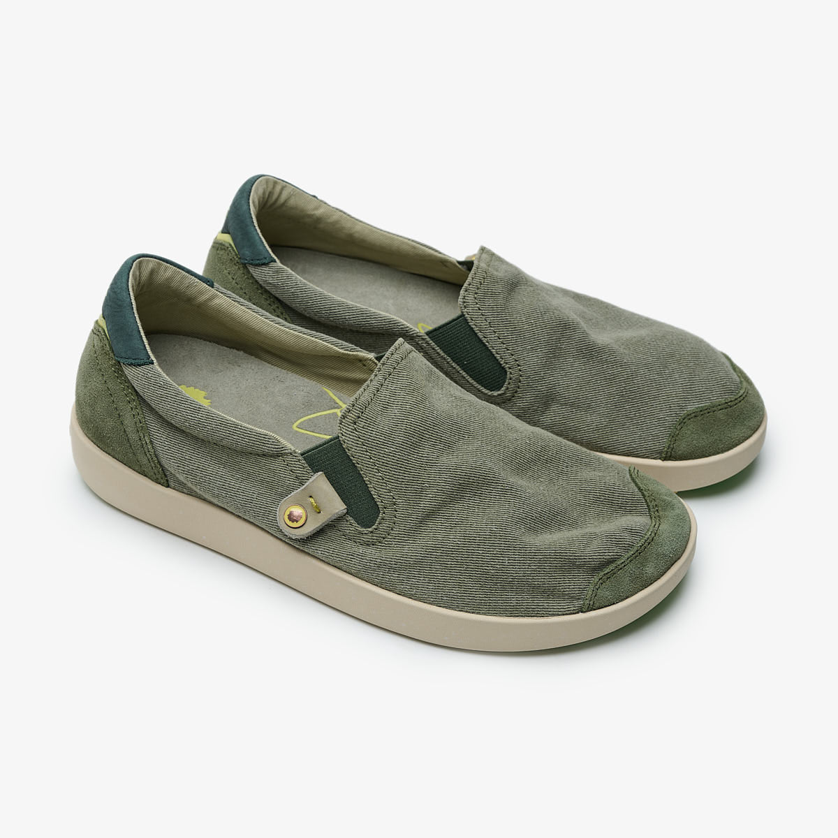 Satorisan Kung Fu Cotton Vintage slip-on Khaki toile