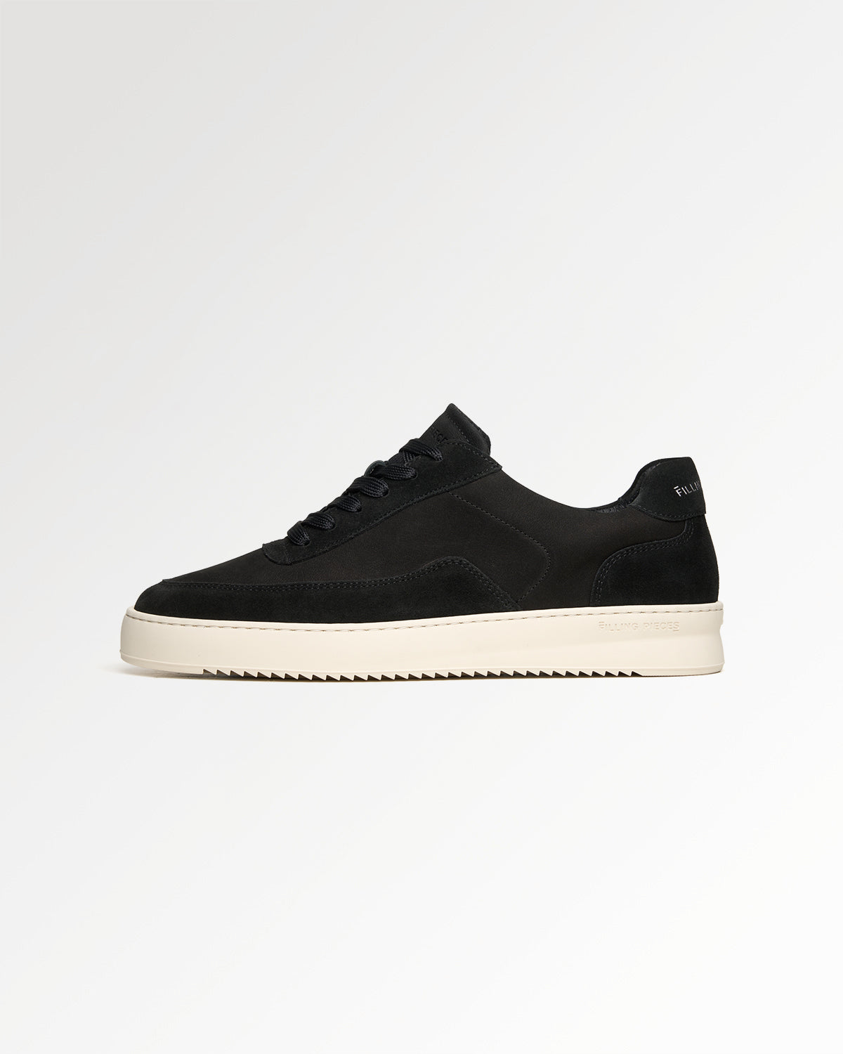Filling Pieces Mondo sneakers Suede Grain Black cuir homme