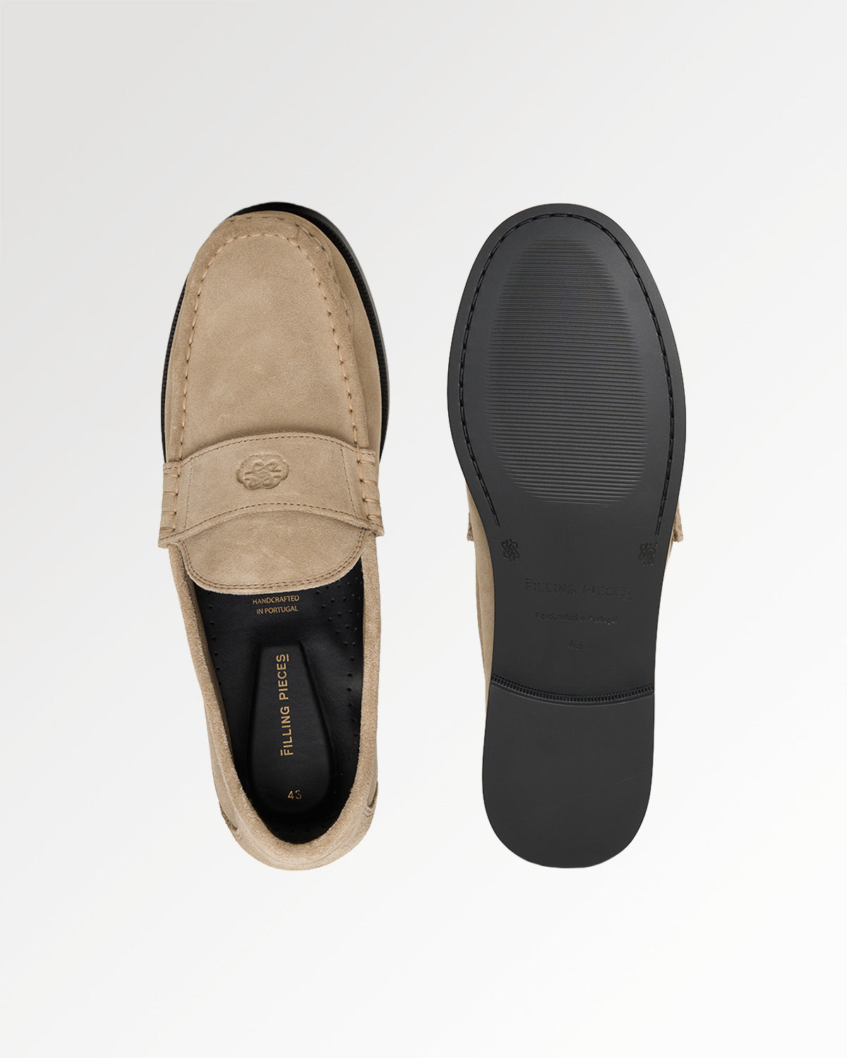 Filling Pieces Lux Loafer Suede mocassin pure daim