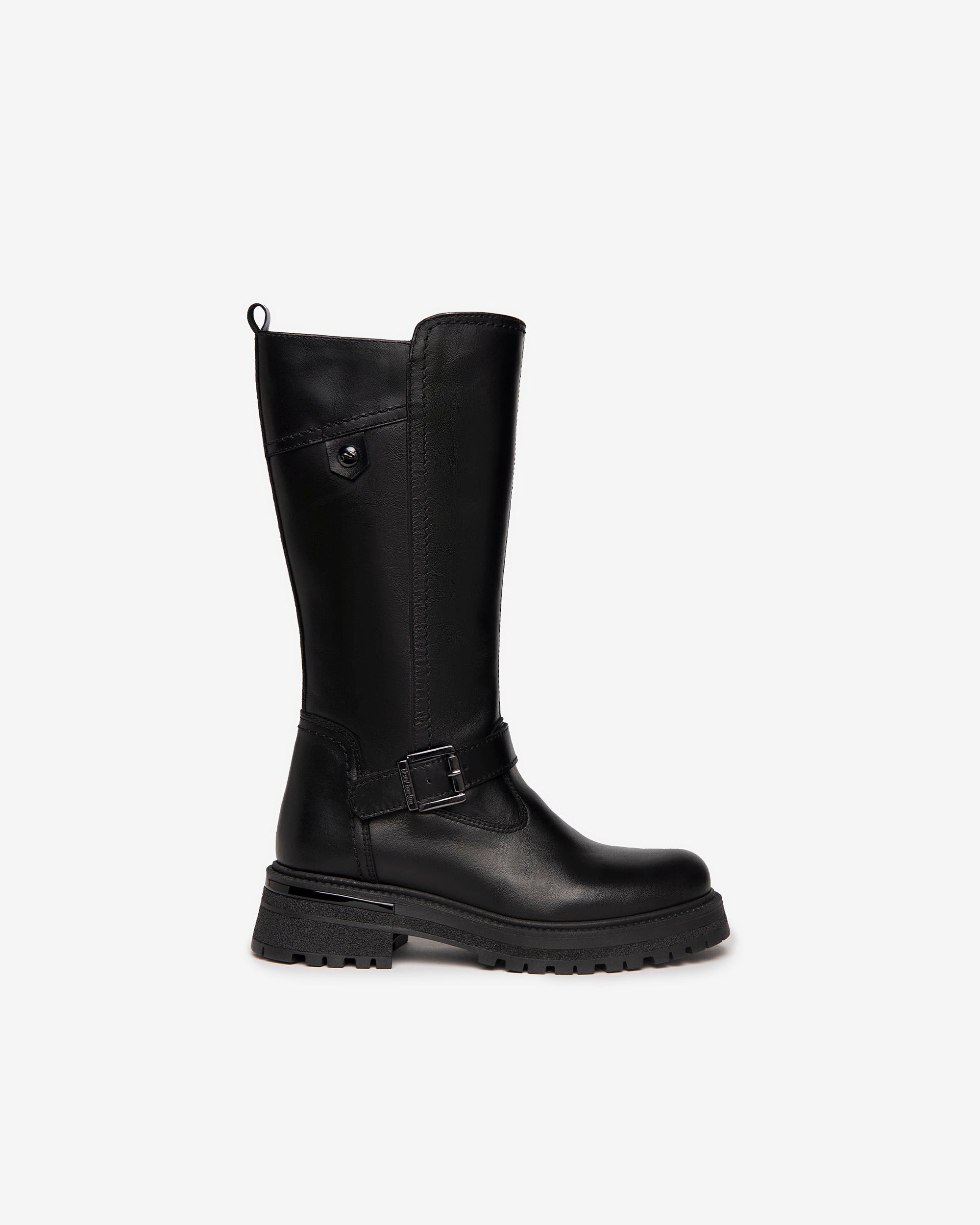 NeroGiardini Bottes Teens Fille Cuir Zip DryGo