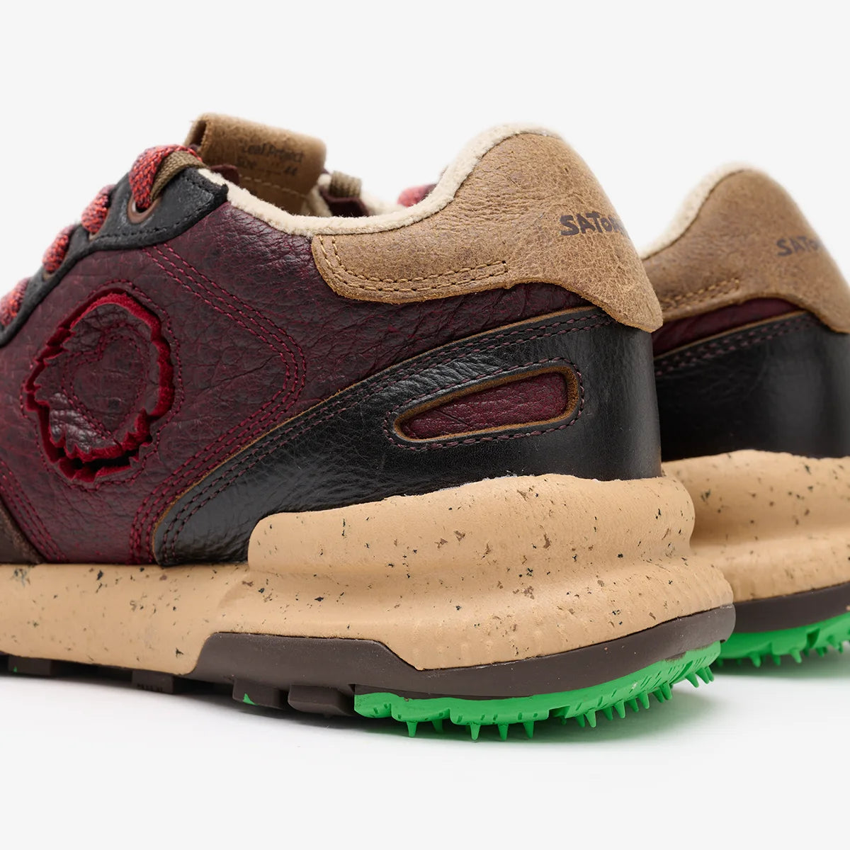 Satorisan Chacrona Pull Up Mahogany Red baskets cuir homme
