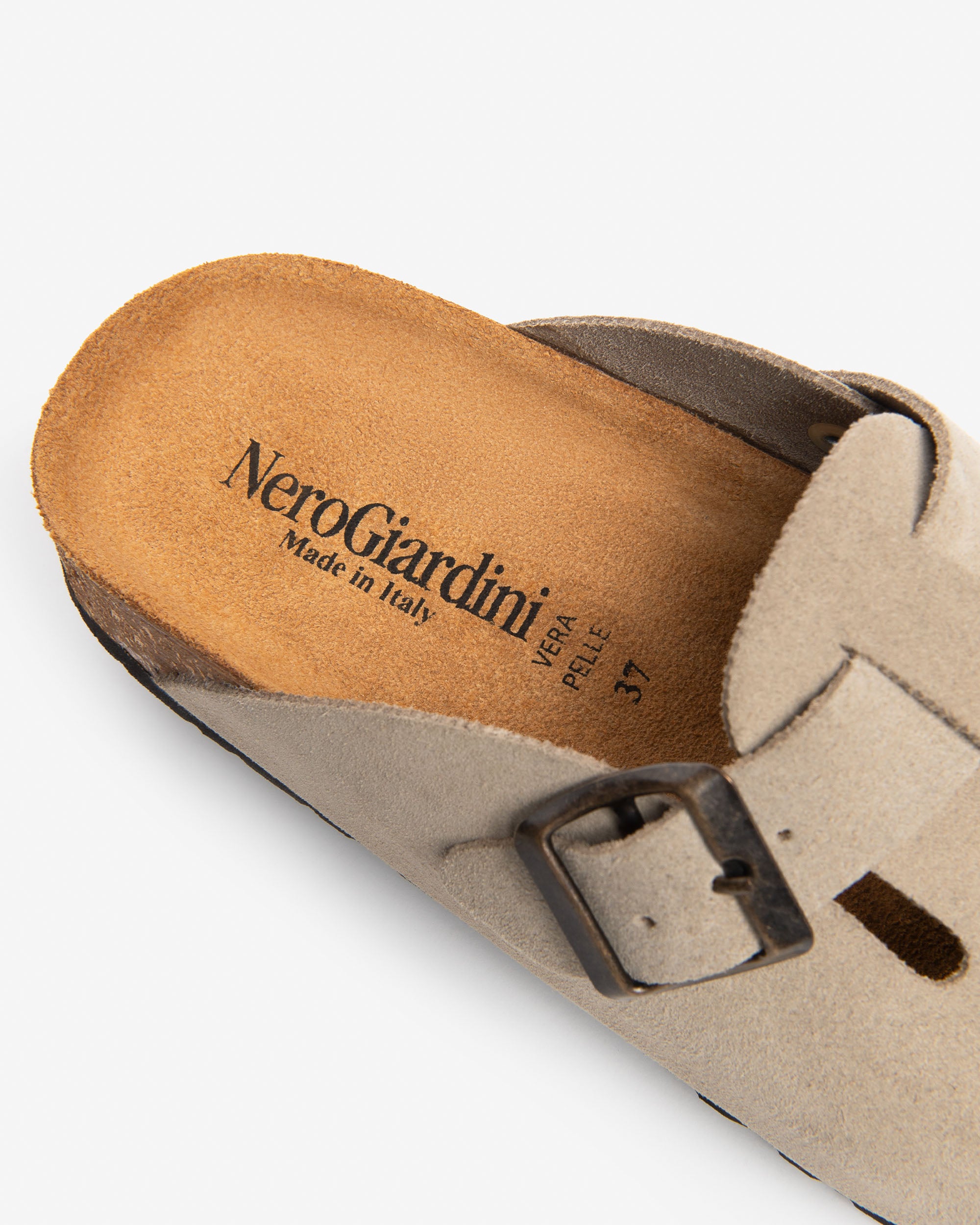 Nerogiardini Mules cuir velours femme été