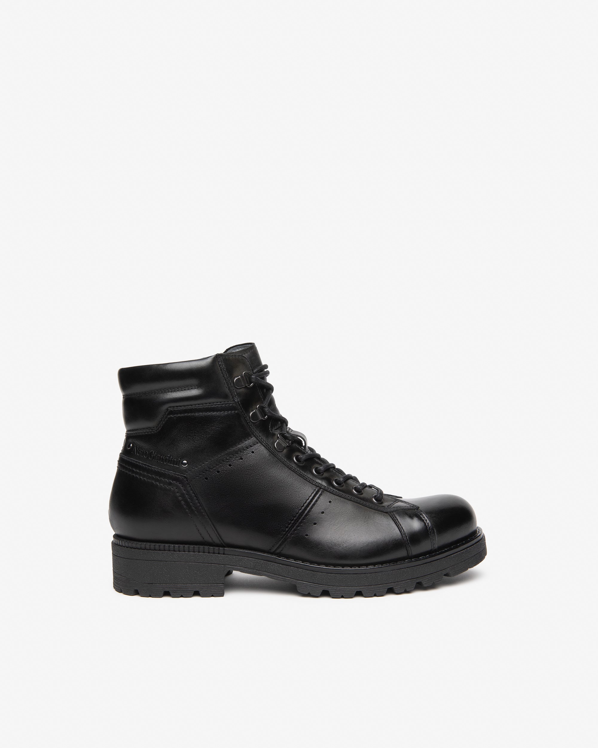 NeroGiardini Bottines Homme Cuir Lacets Caoutchouc