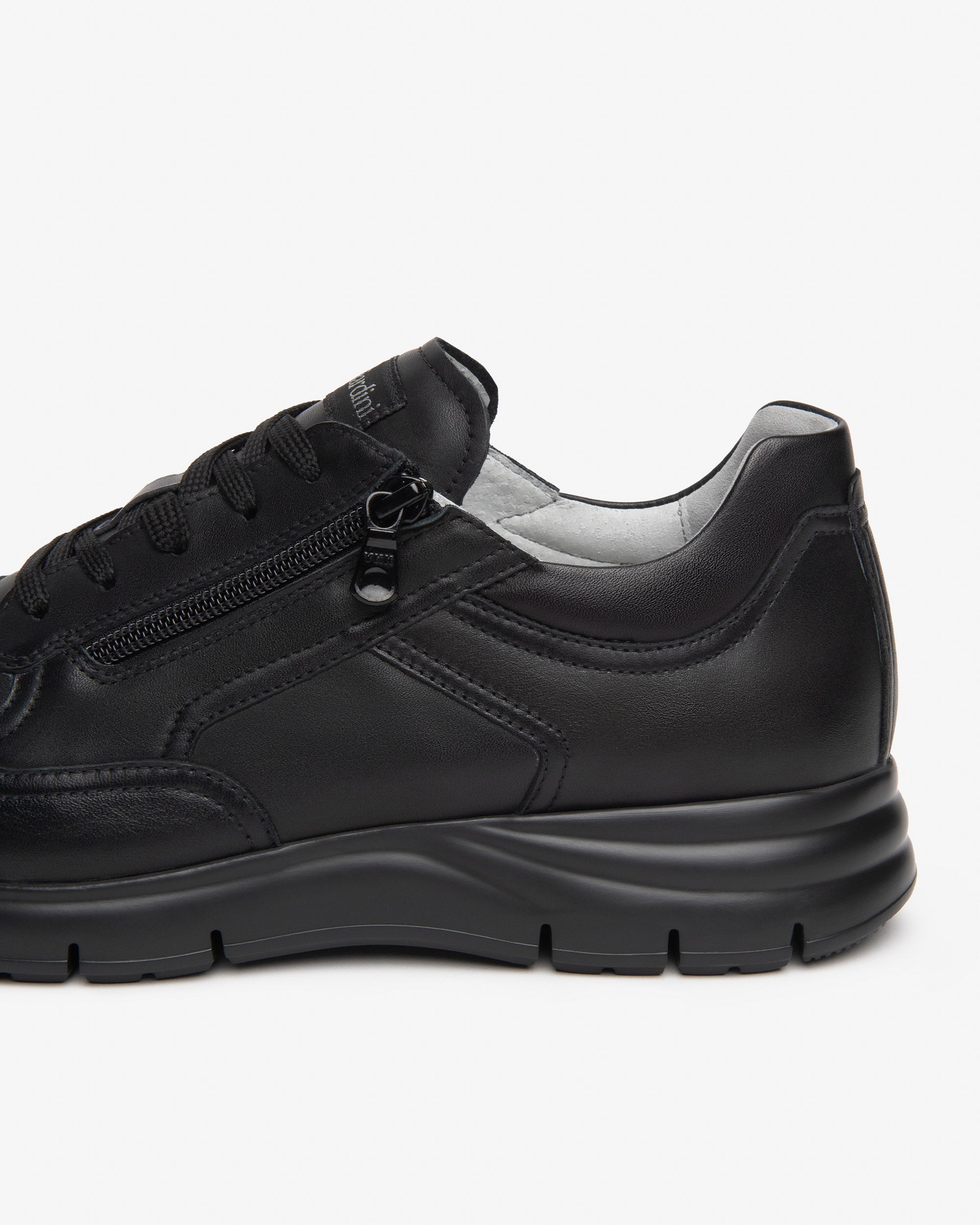 NeroGiardini Sneakers Homme Cuir Baskets Zip Latéral