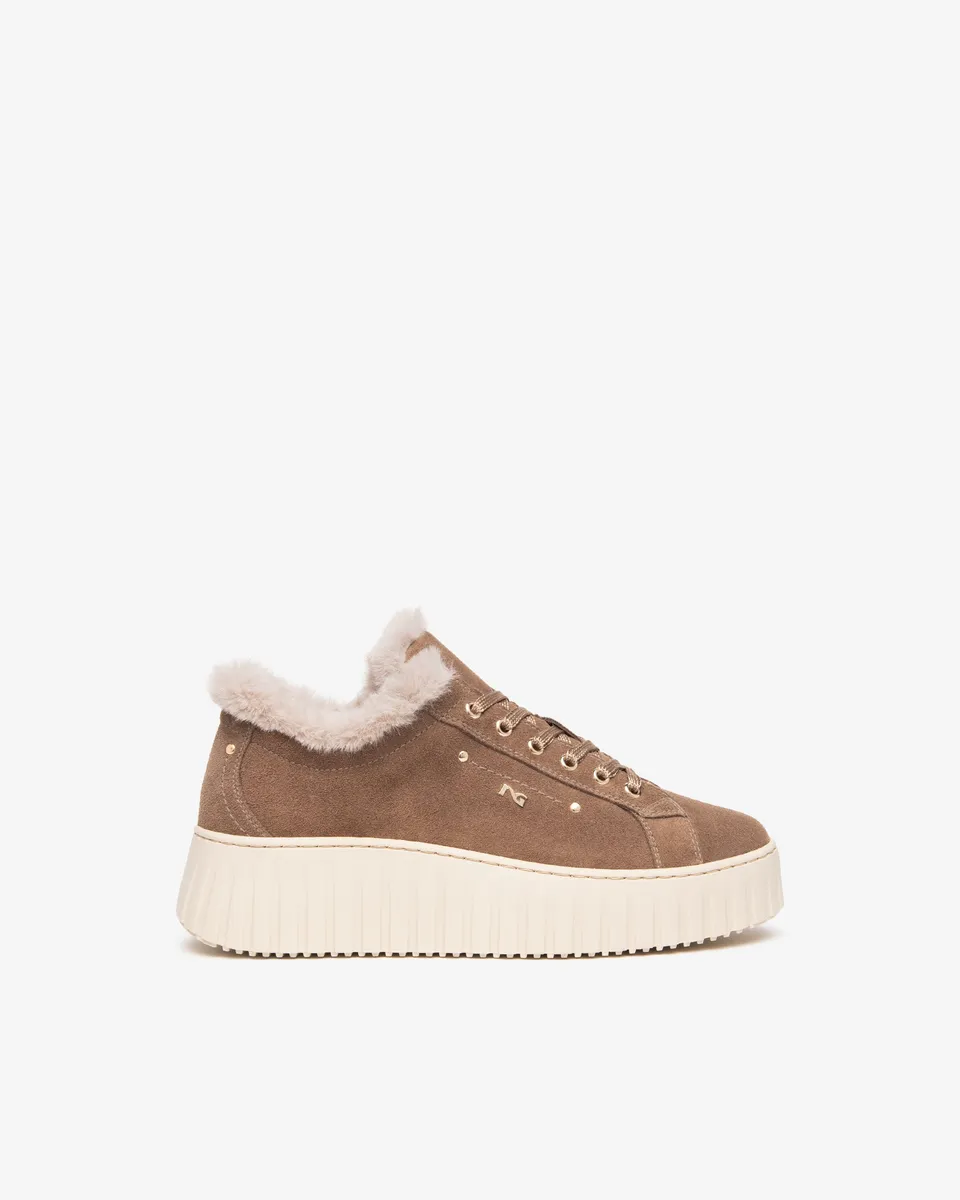 NeroGiardini Sneakers daim femme plateforme 50 mm