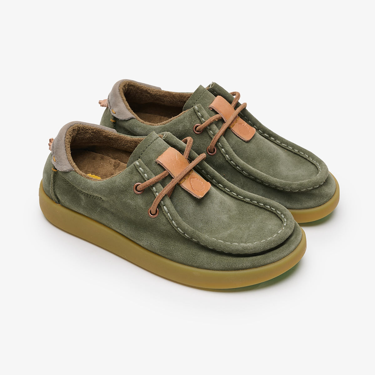 Satorisan Kwahu Winter Suede mocassins Rush Green chaud