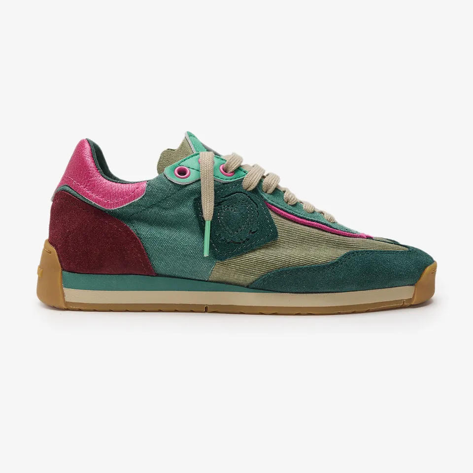 Satorisan Ensō Gaia baskets vert diving green cuir