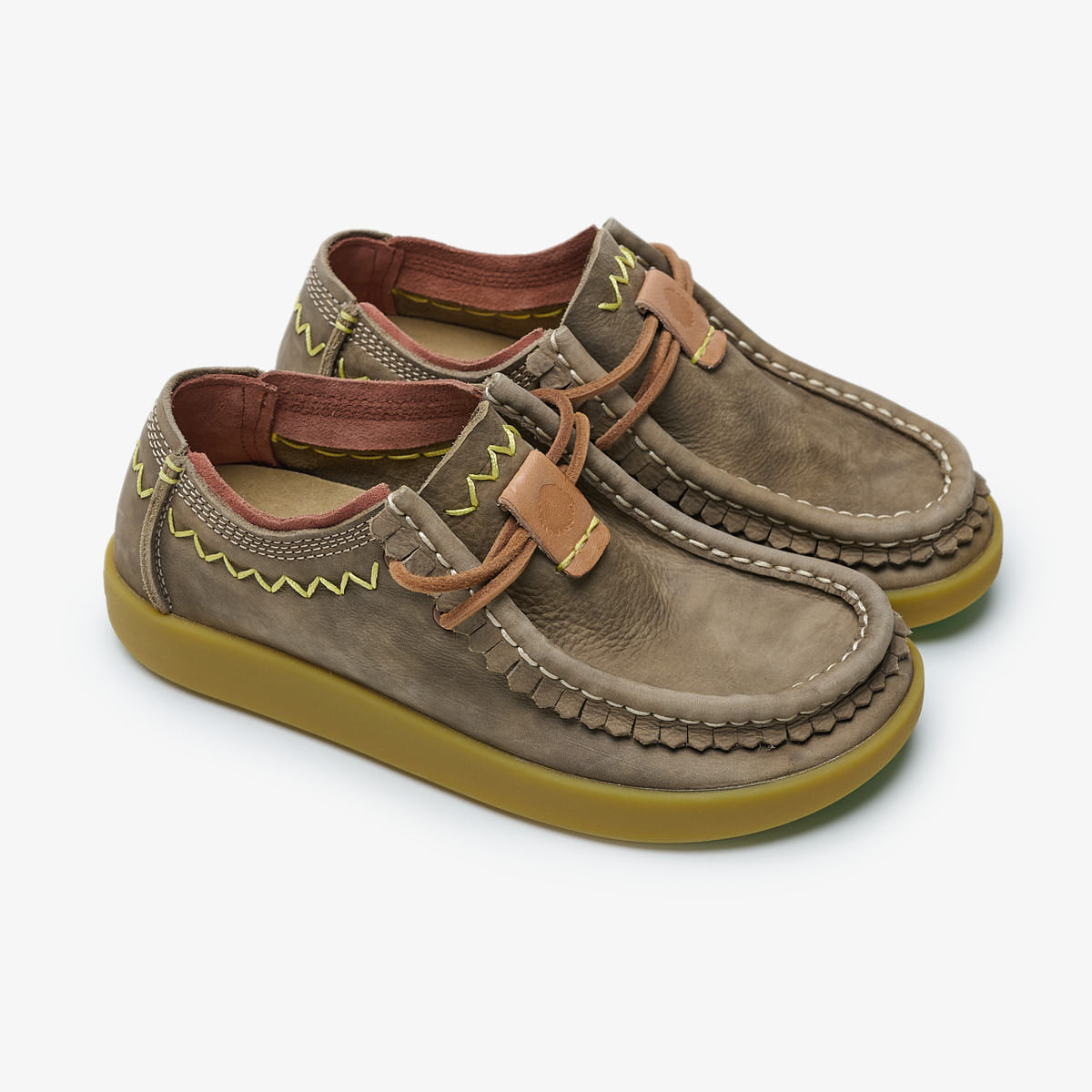 Satorisan Kwahu Rustic mocassins cuir vert loden