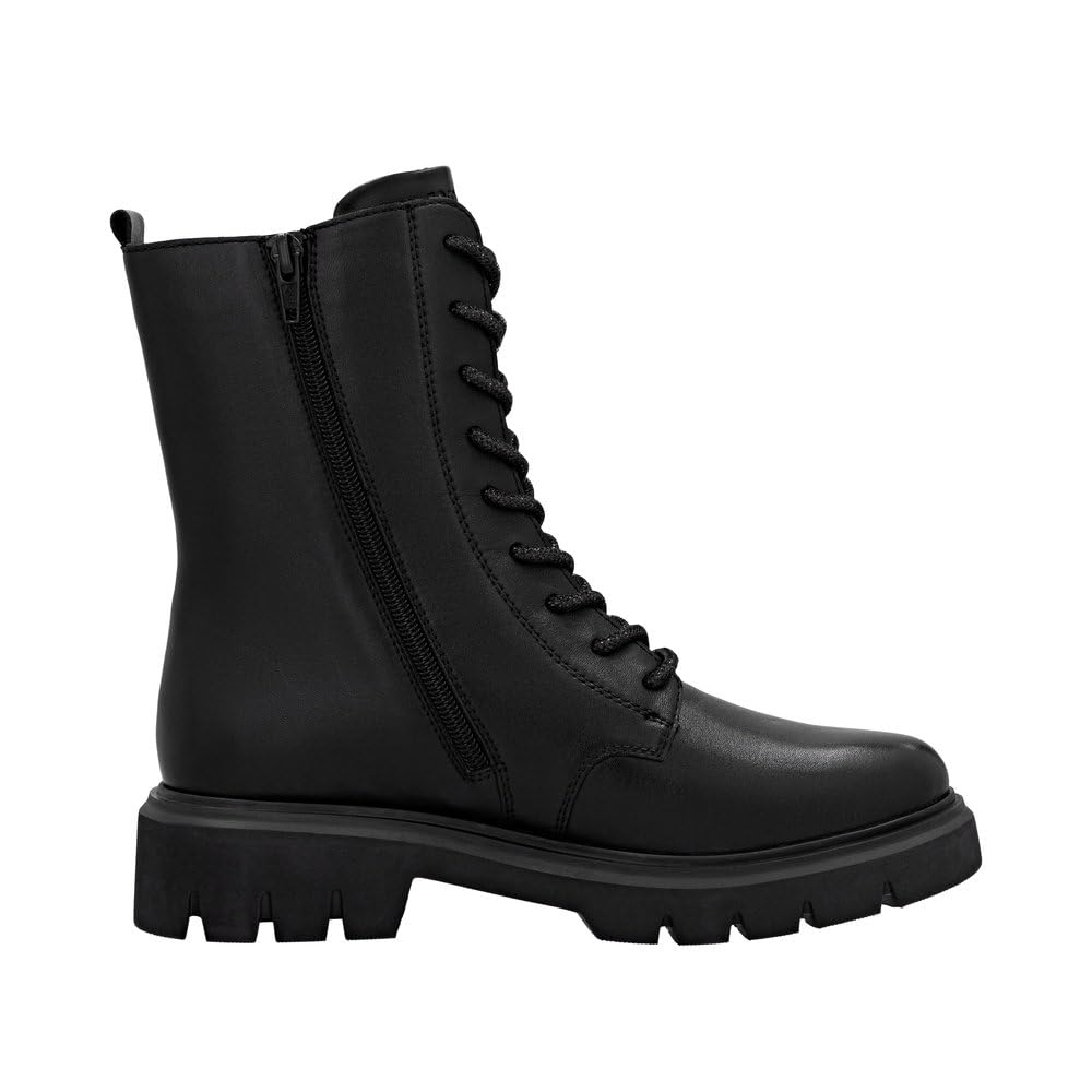 Remonte D1W82-00 bottines à lacets femme noir cuir lisse