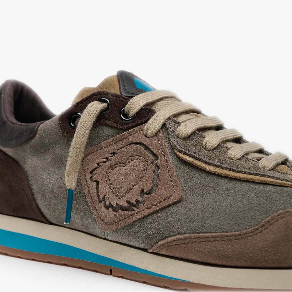Satorisan Ensō Suede baskets cuir Wandering Grey