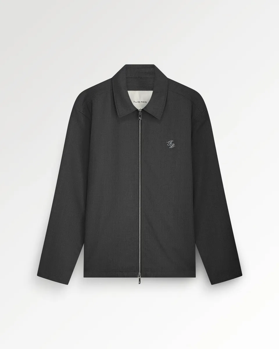 Filling Pieces Coach Jacket Twill Wool veste grise