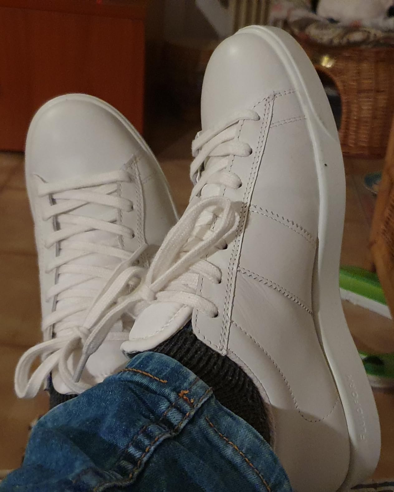 ECCO Street Lite W basket femme cuir blanc