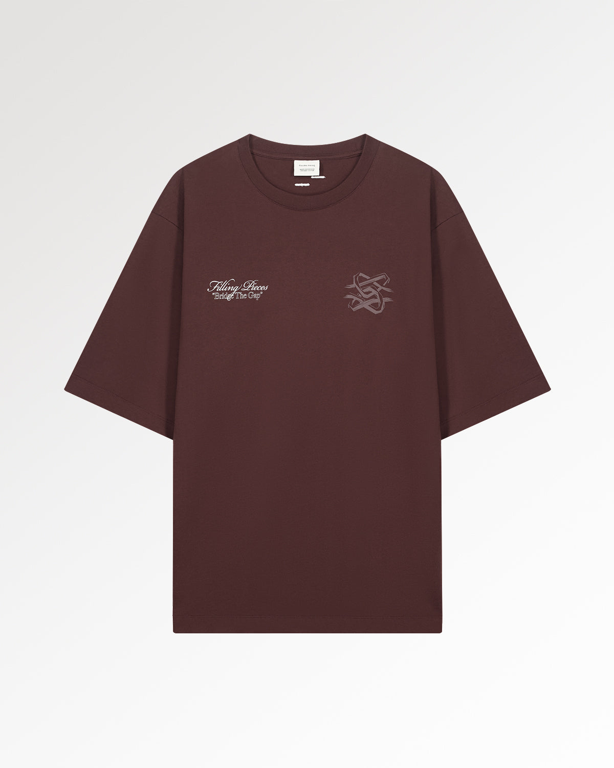 Filling Pieces Boxy Bridge the Gap T-Shirt marron coton bio