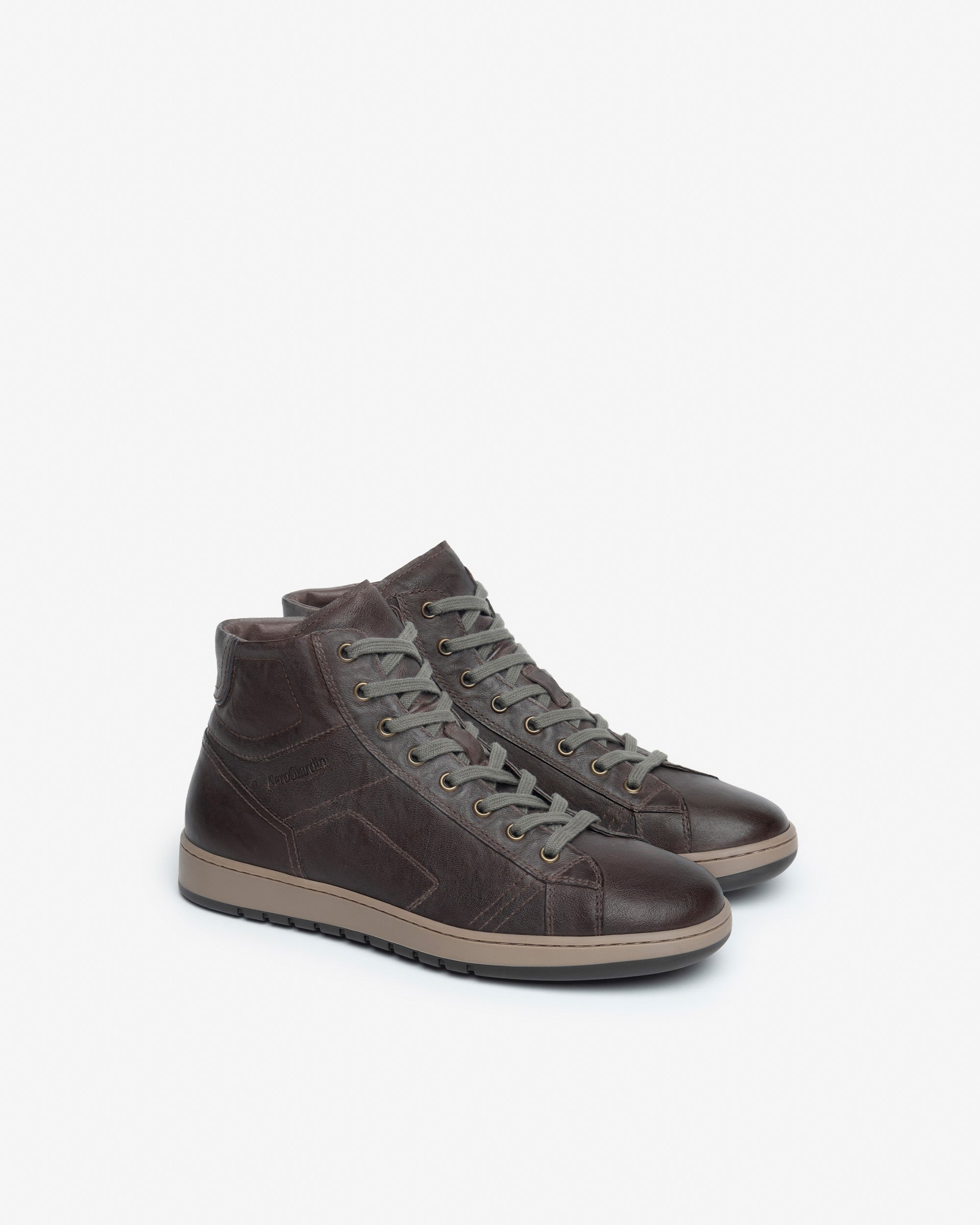 NeroGiardini Sneakers Montantes Homme Cuir Basket Hiver
