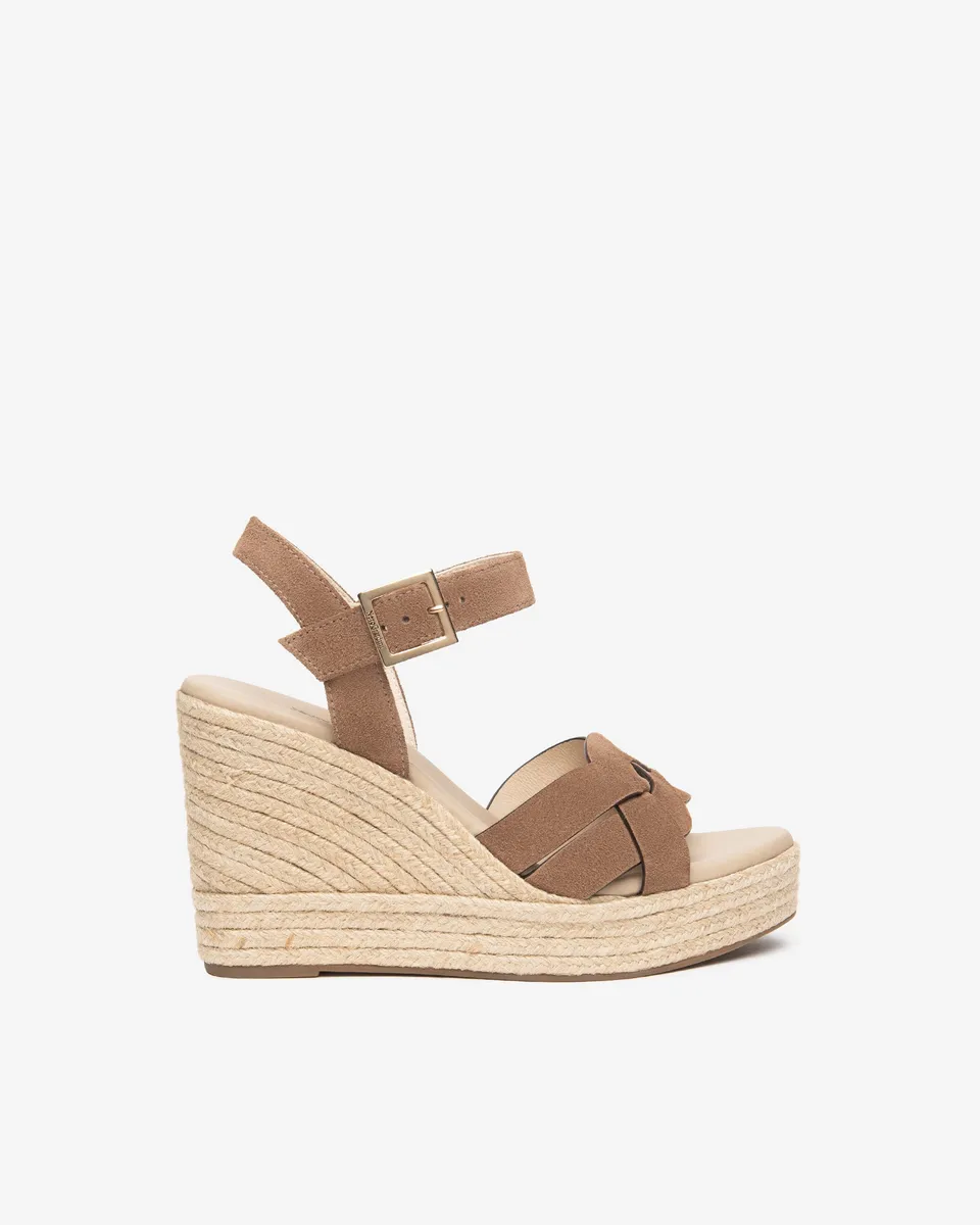 NeroGiardini Sandales cuir velours femme été
