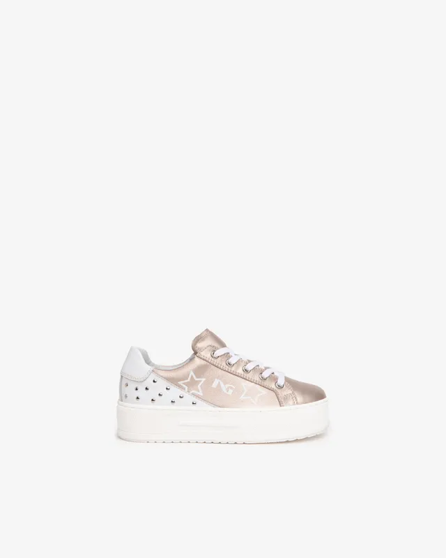 NeroGiardini Sneakers Basket Ado Fille Cuir Lamé 35