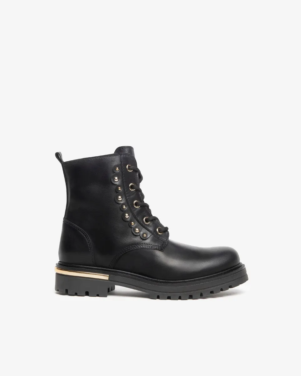 NeroGiardini Bottines boots fille cuir lacets pointure 27-39