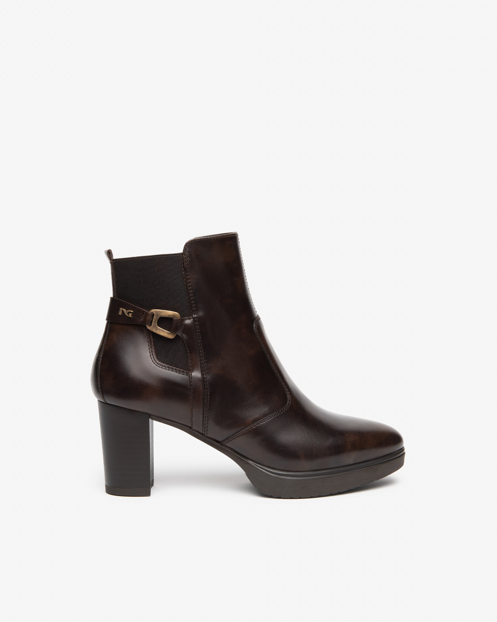 NeroGiardini Bottines Femme Cuir Talon 70mm Zip