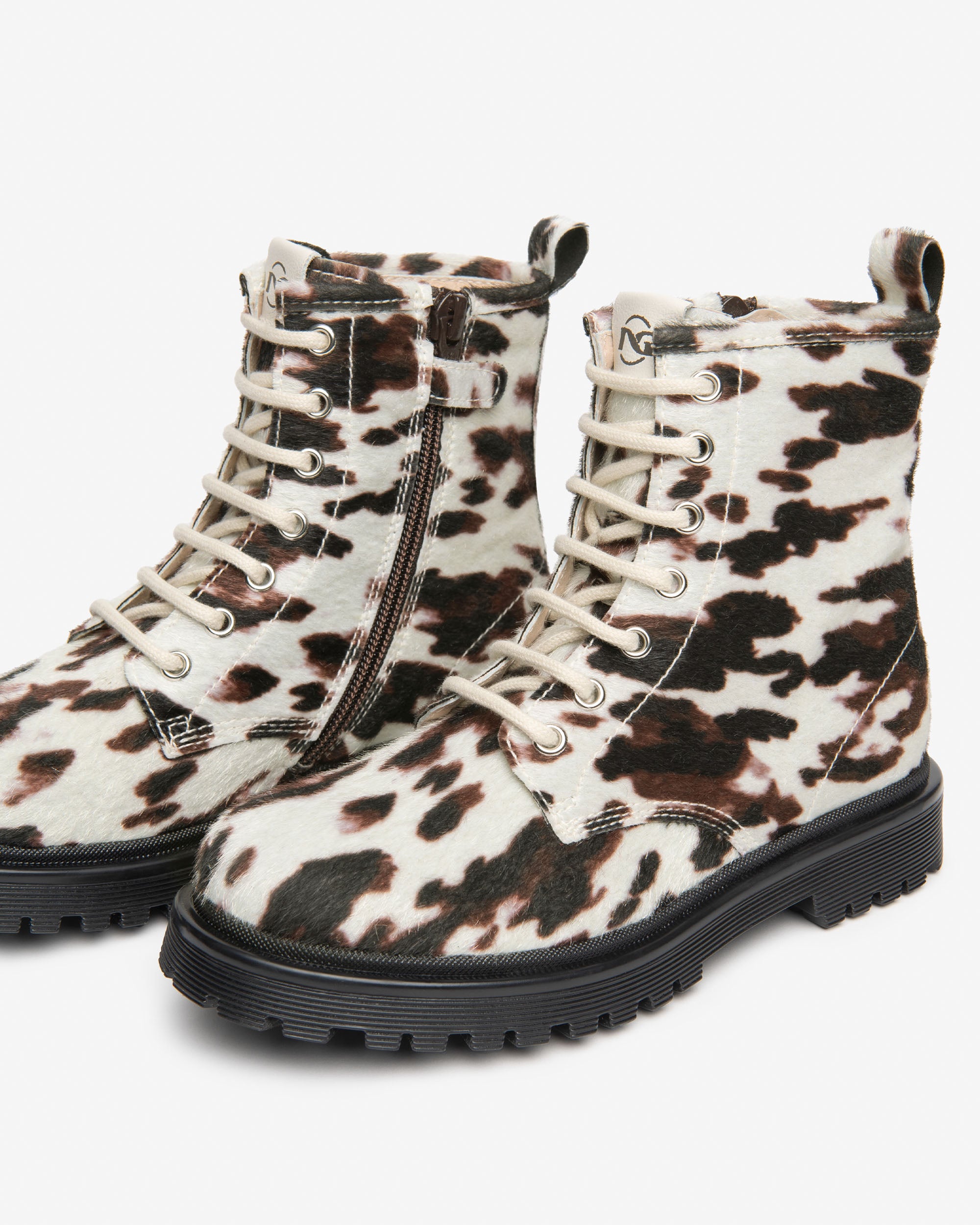 NeroGiardini Bottines boots fille motardes imprimé animal 35