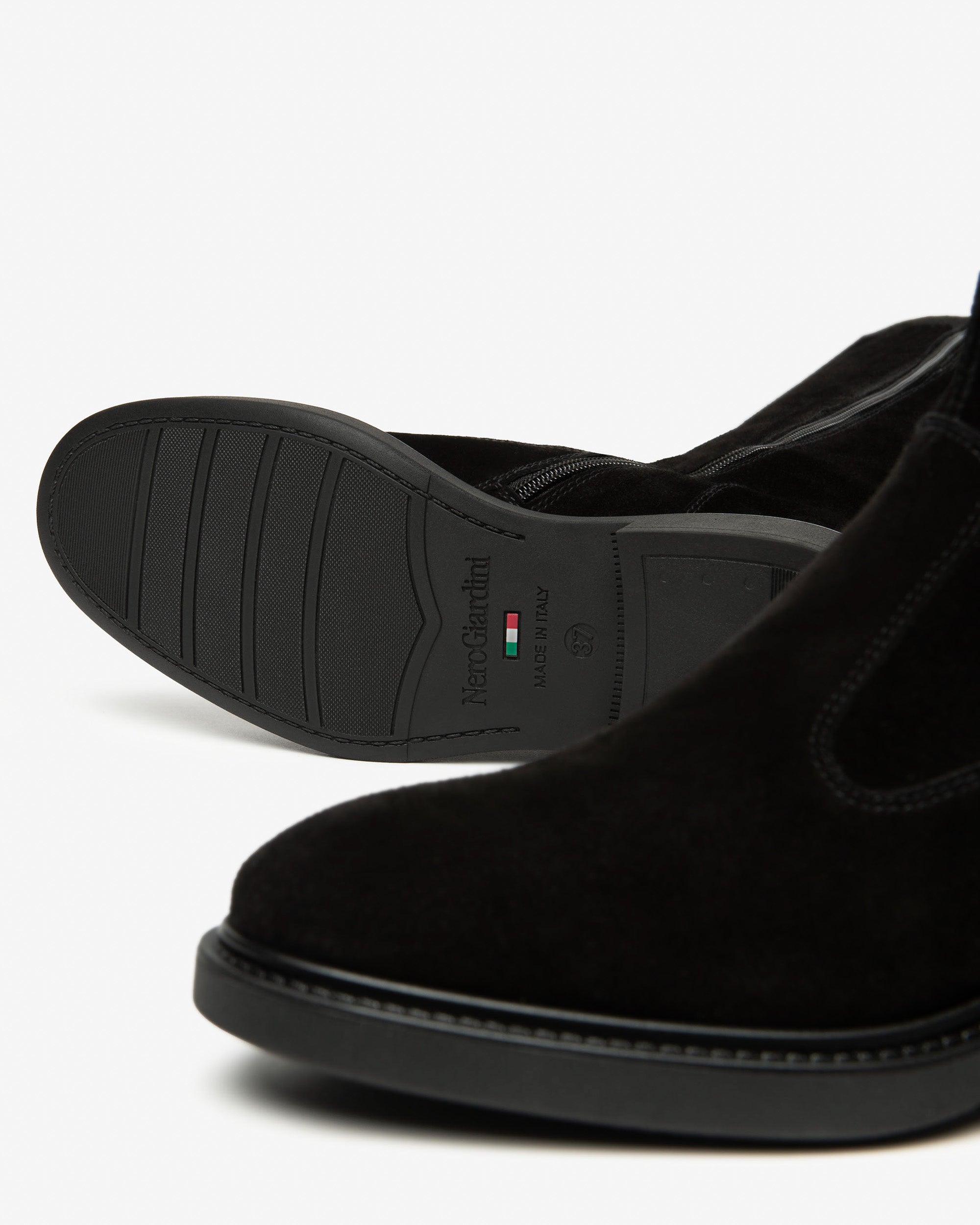 NeroGiardini Bottes Femme Cuir Velours Hiver